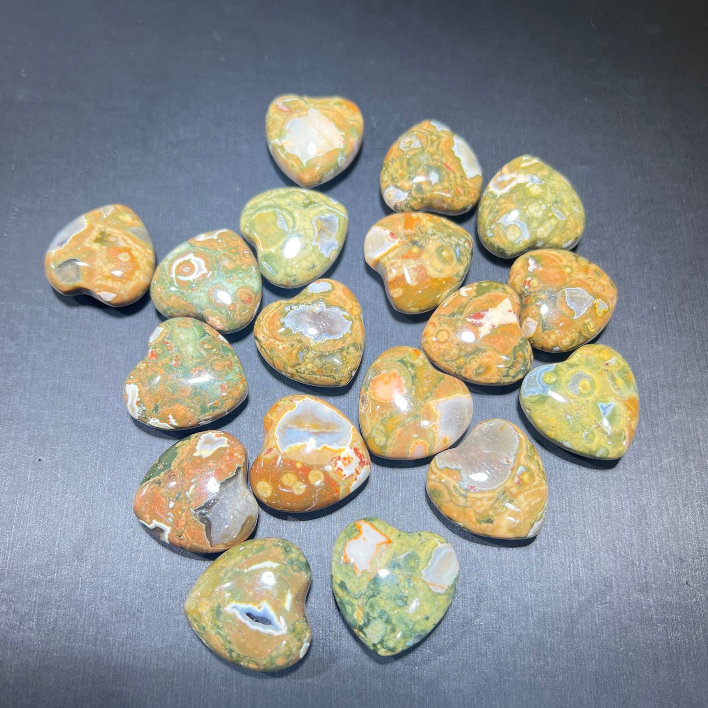 Forest jasper heart