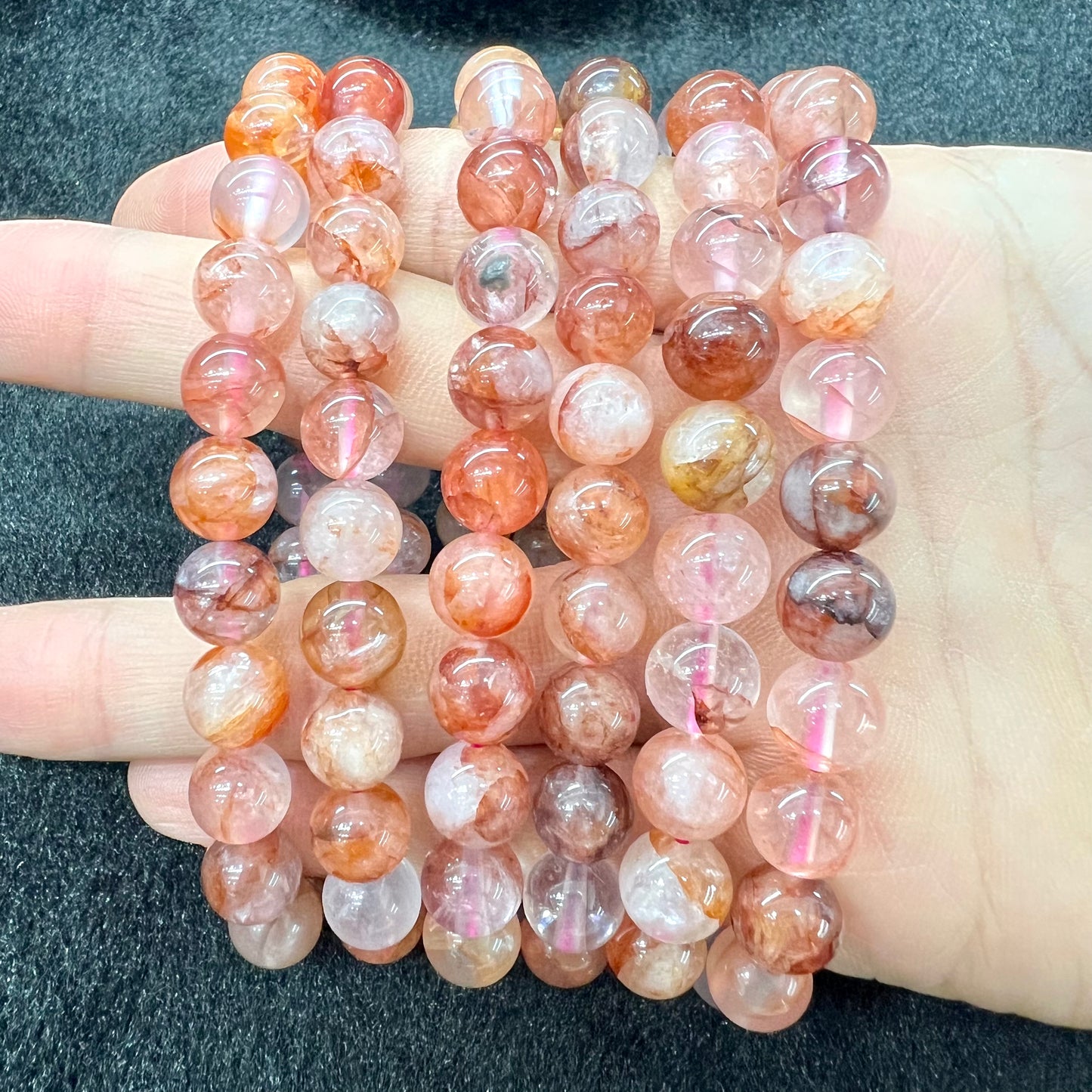 Fire quartz bracelet