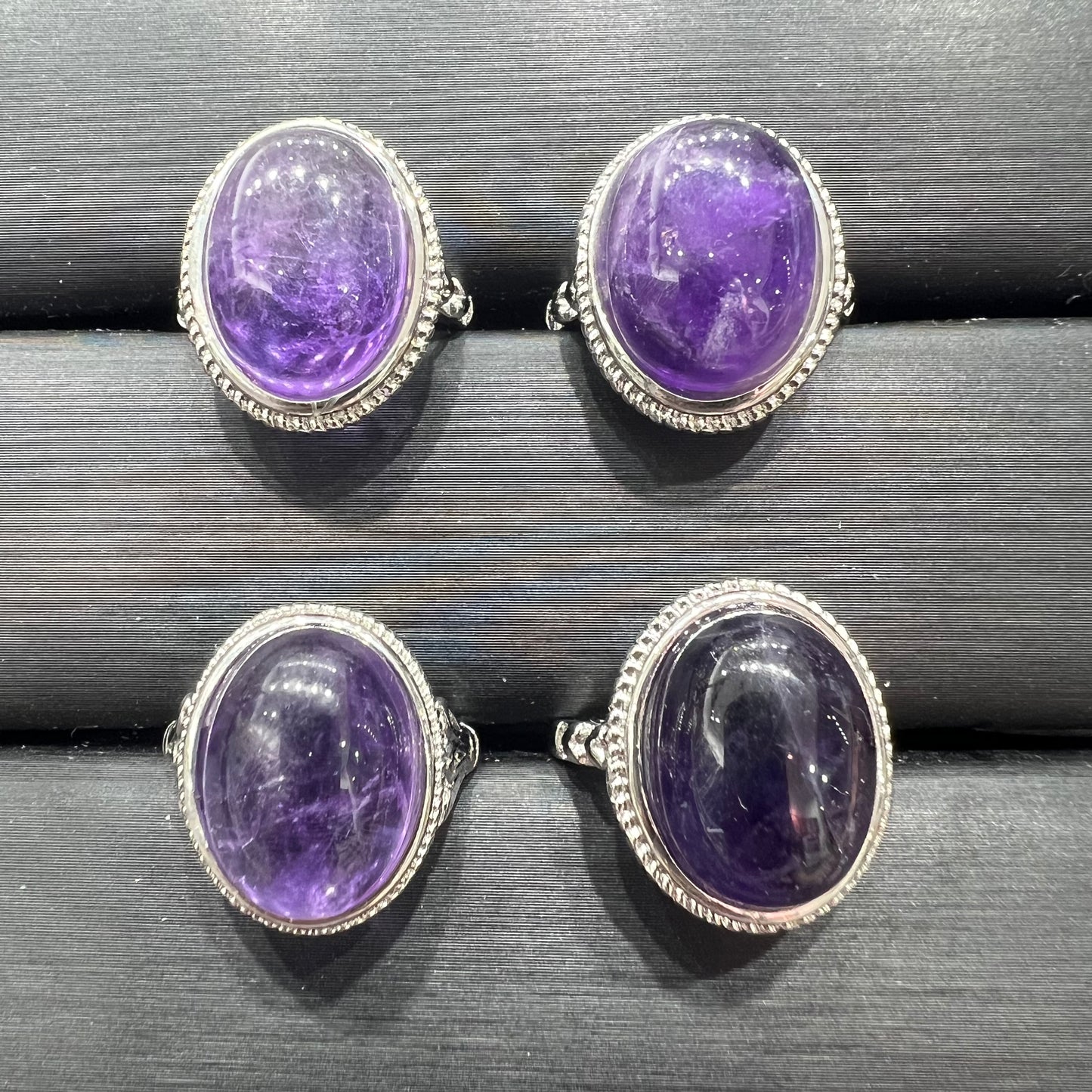 Amethyst ring copper