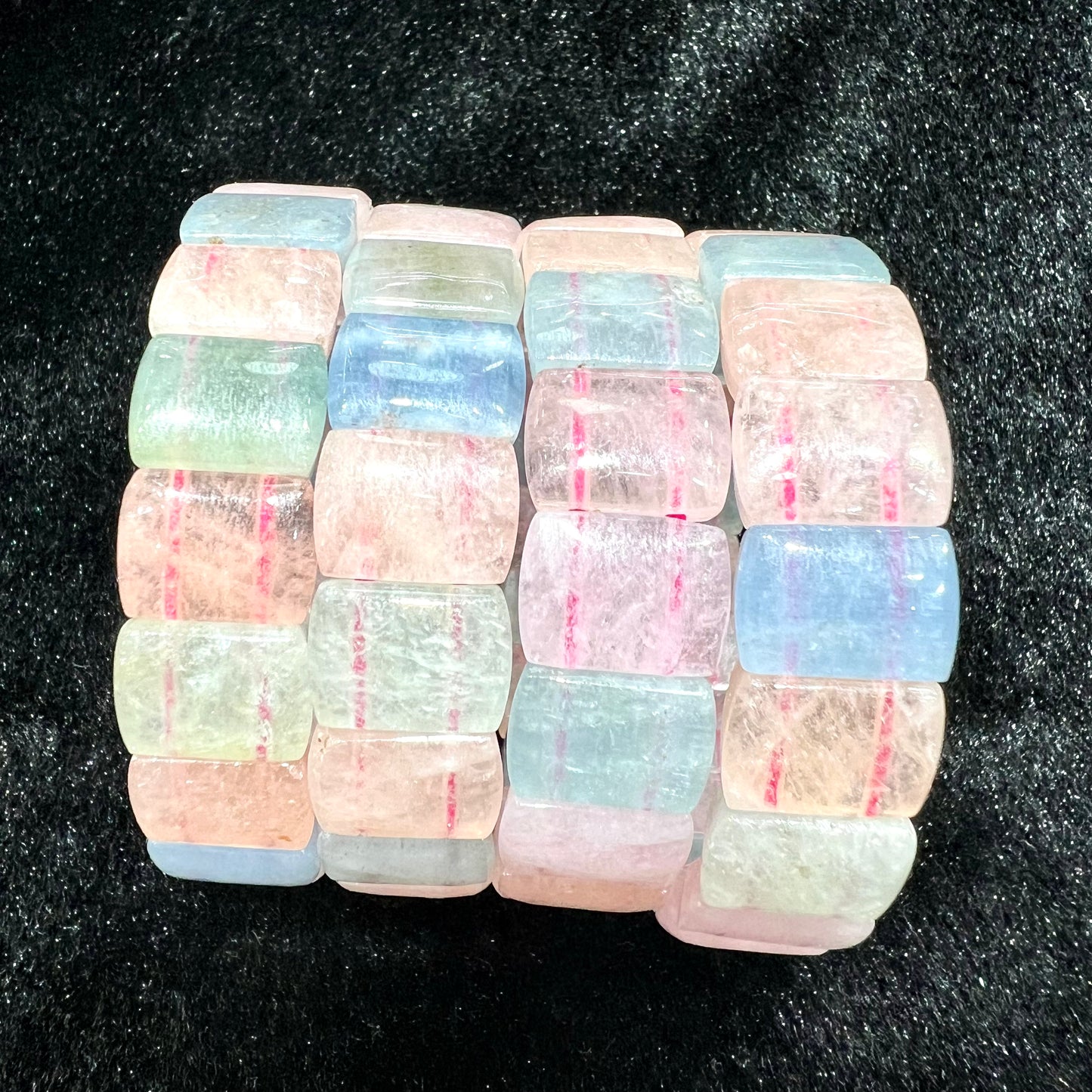 Morganite bangle bracelet