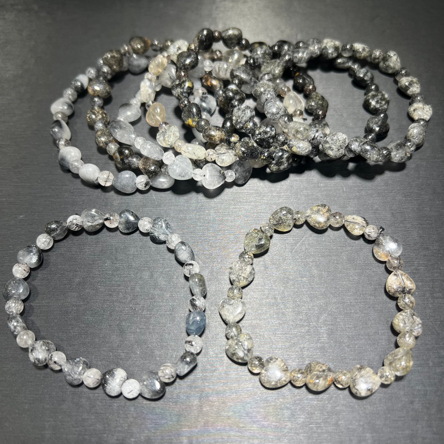 Black rutile bracelet