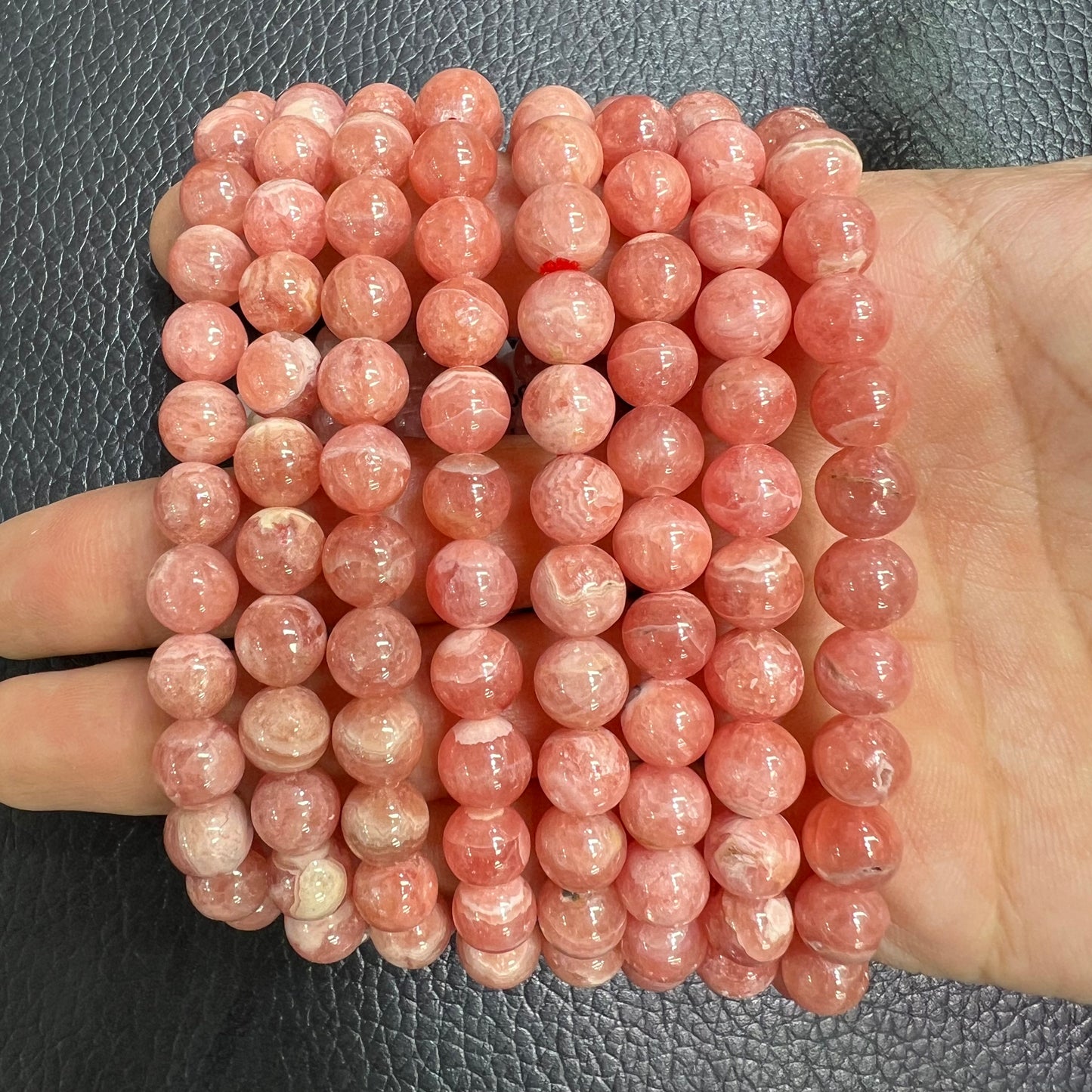 Rhodochrosite bracelet