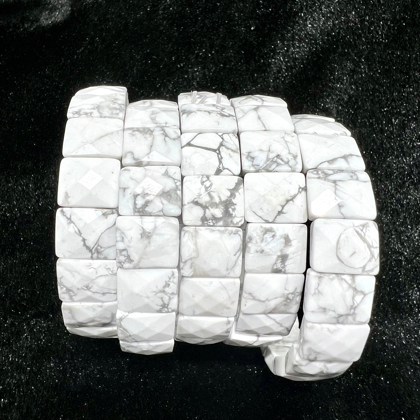 Howlite bangle bracelet