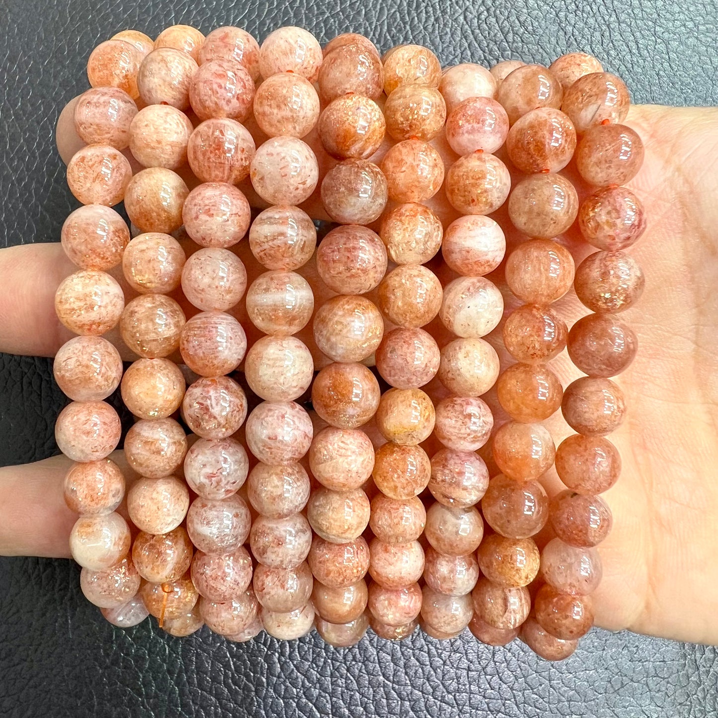 Gold sun stone bracelet