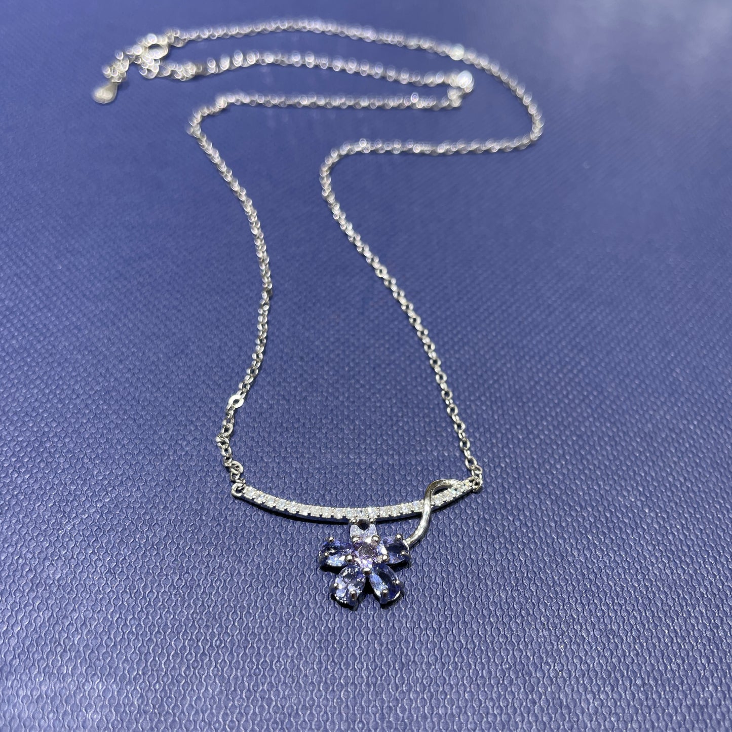 Tanzanite necklace silver 925