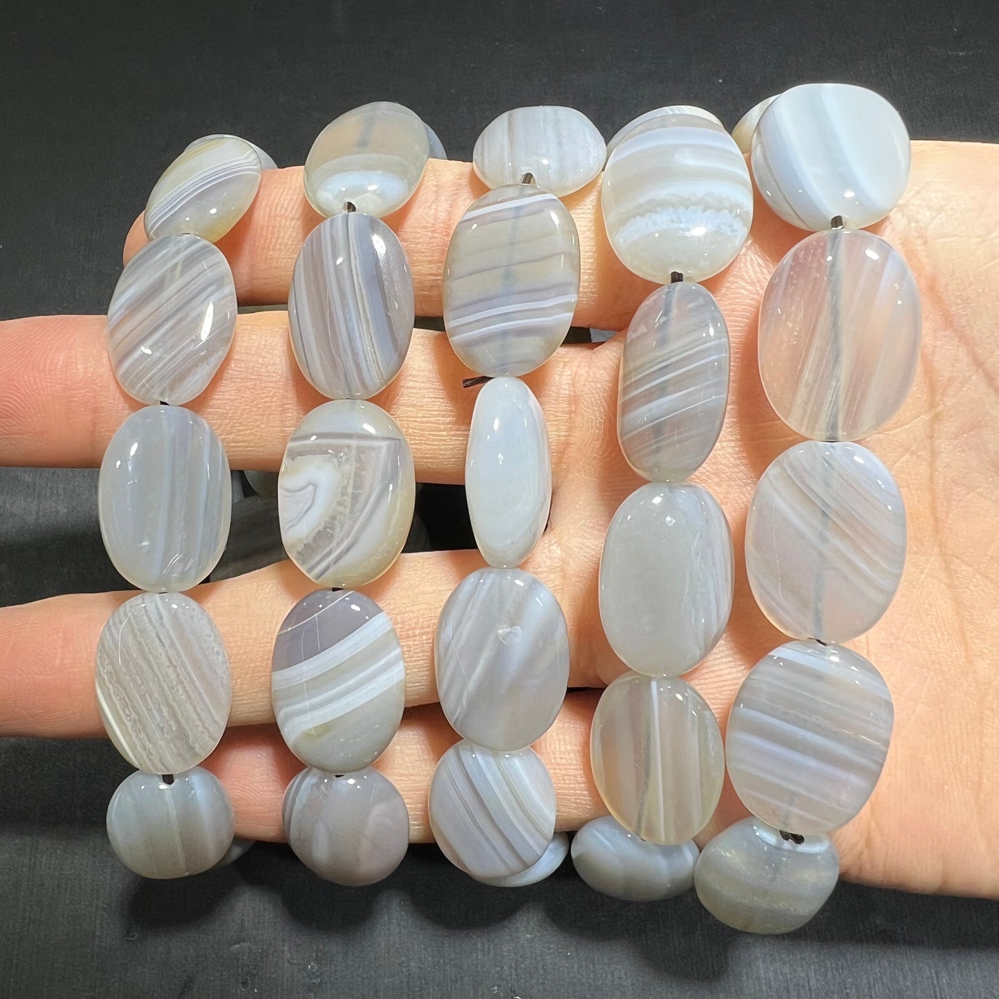 Banded agate bracelet