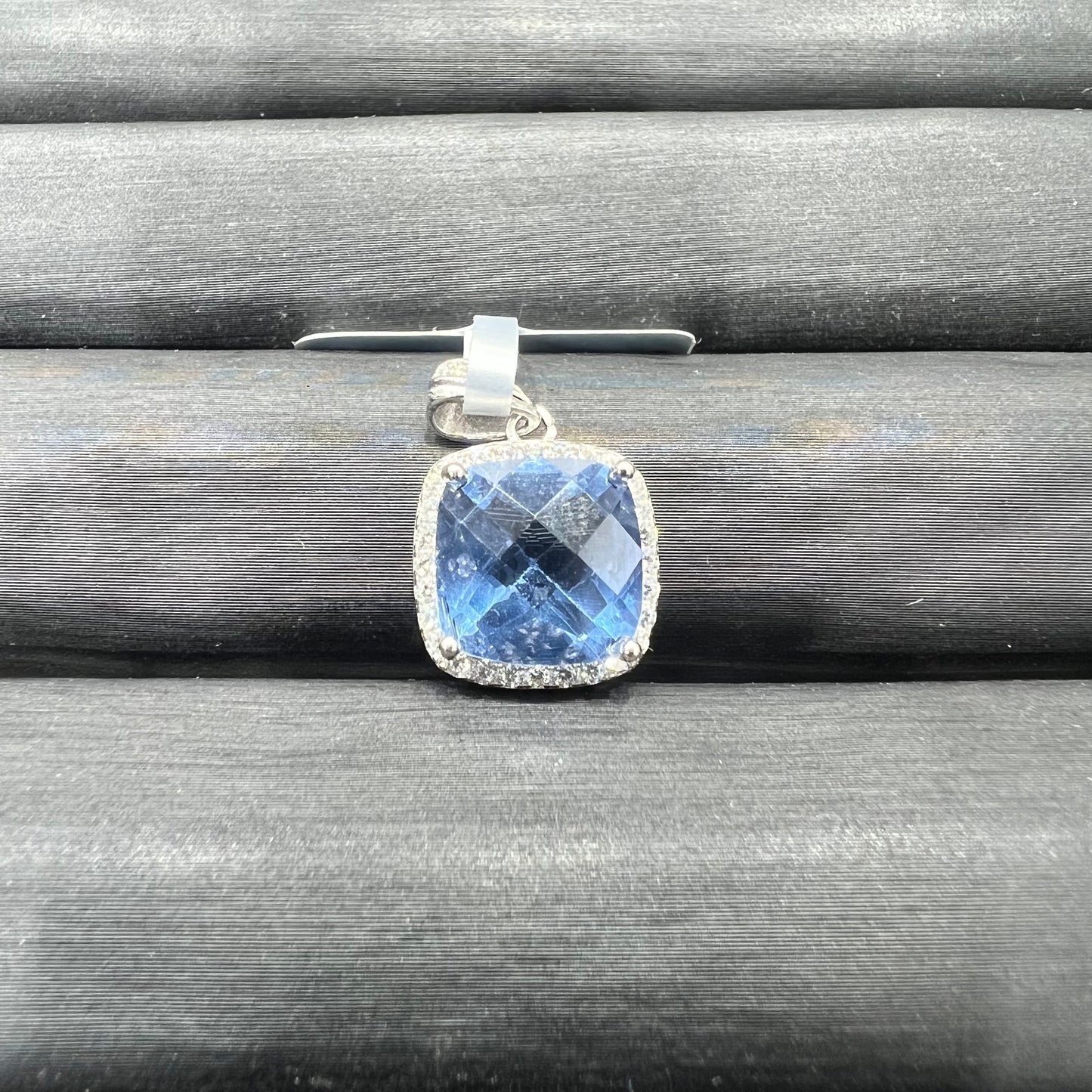 Blue fluorite pendant silver 925