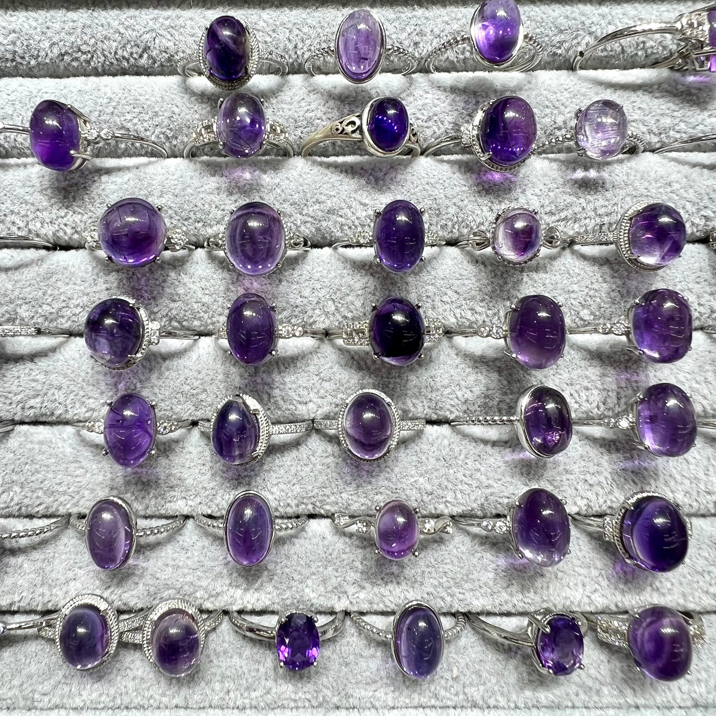 Amethyst ring silver