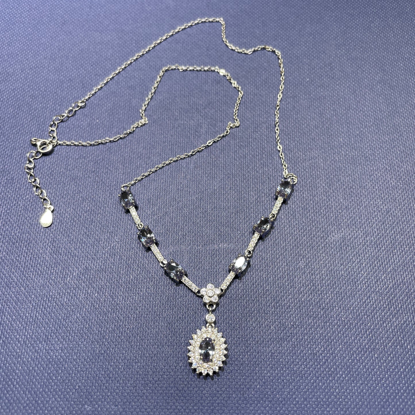 Alexandrite necklace silver 925