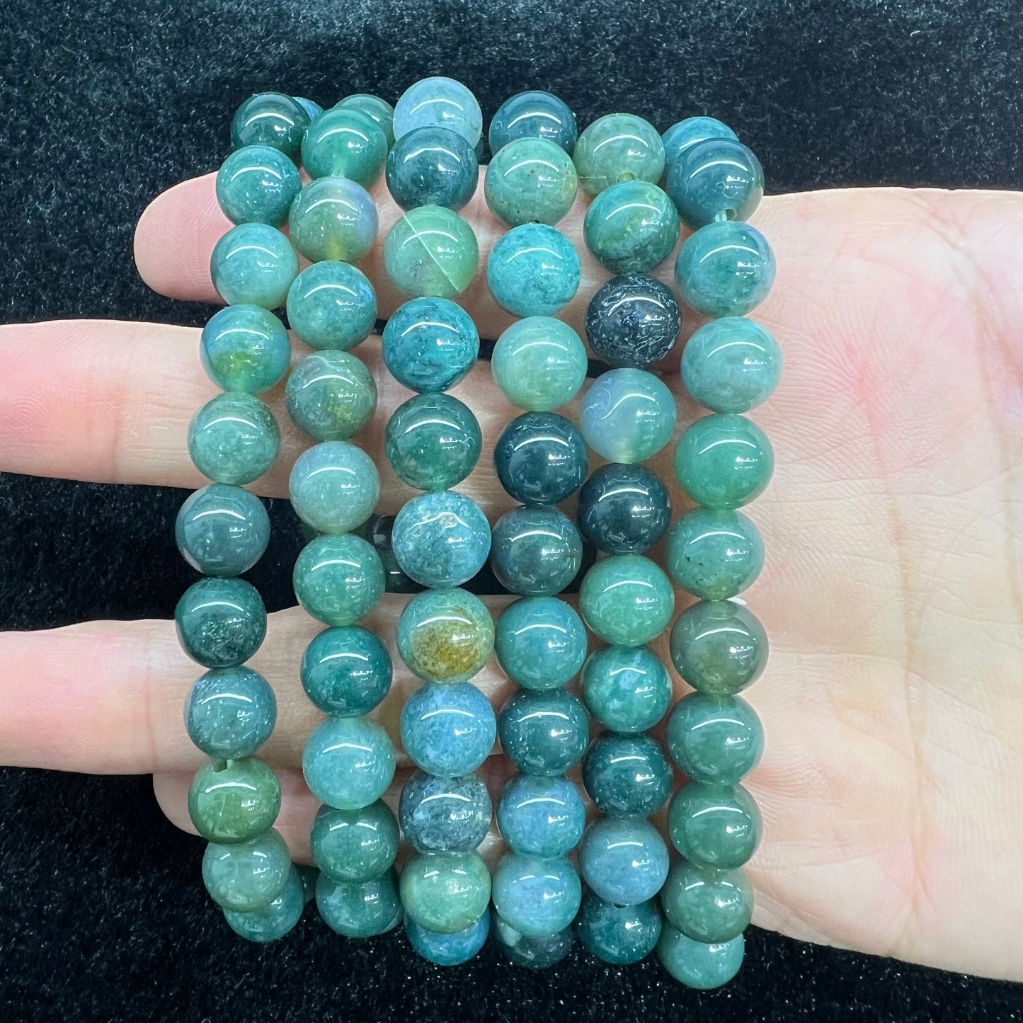 Moss agate bracelet
