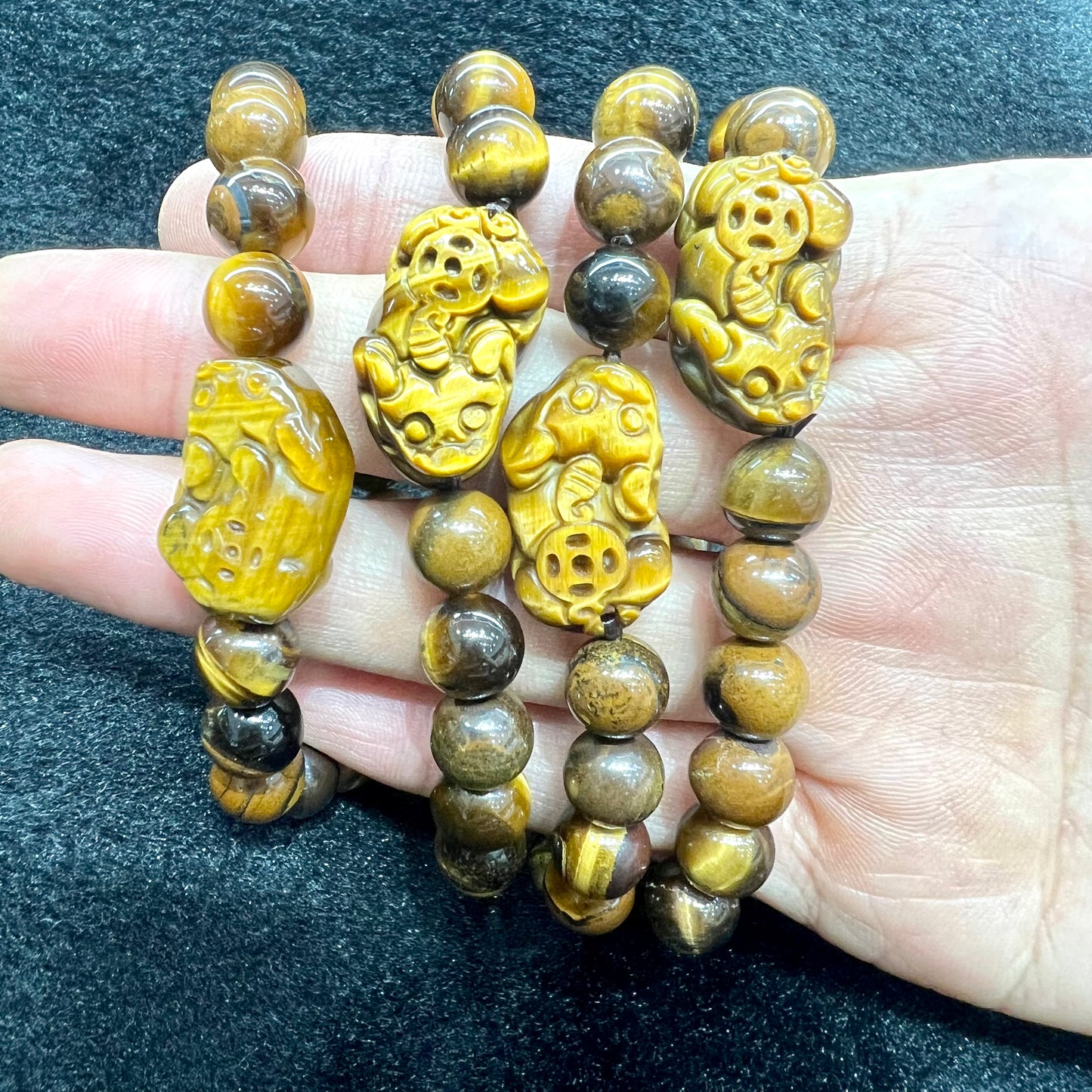 Tiger eye pixiu bracelet