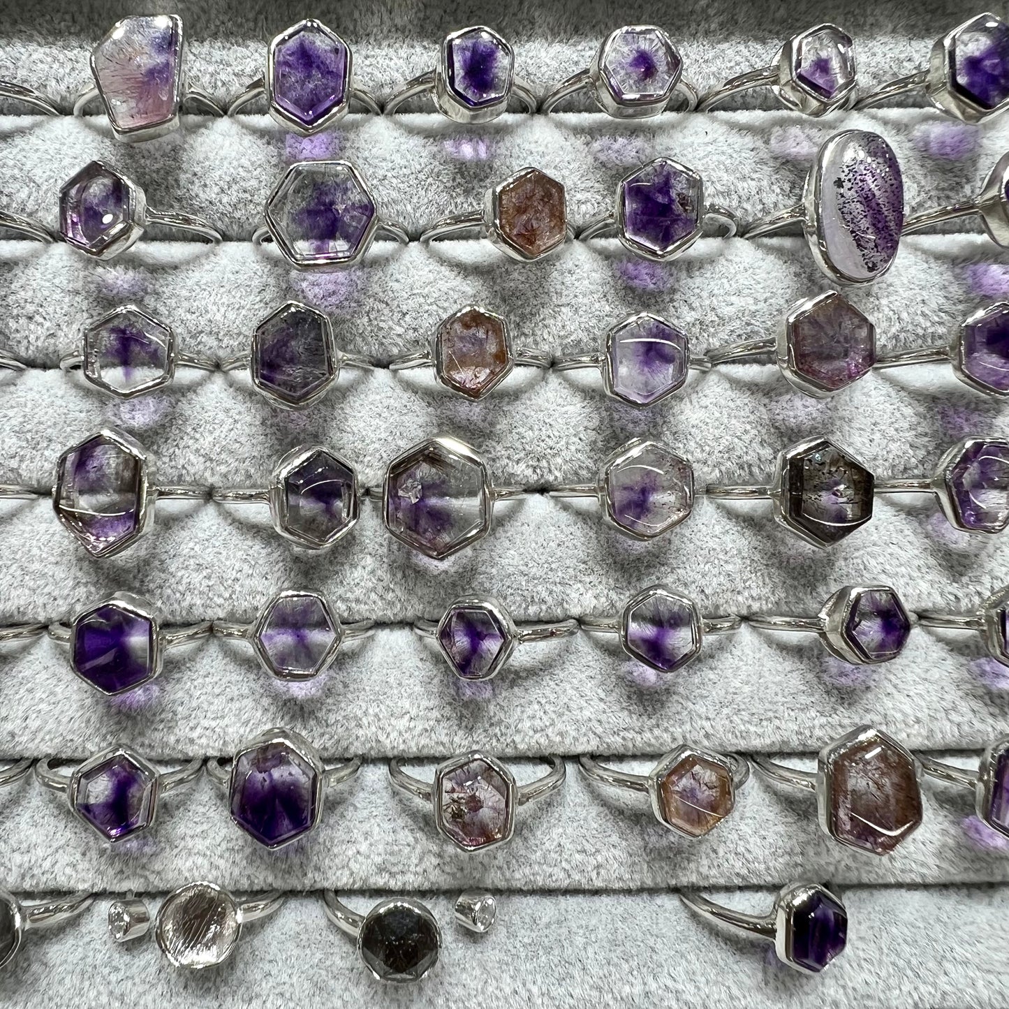 Super seven ring silver