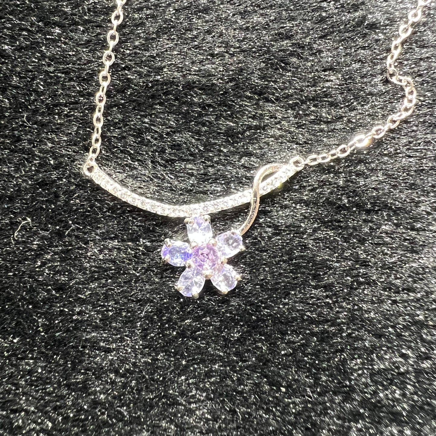 Tanzanite necklace silver 925