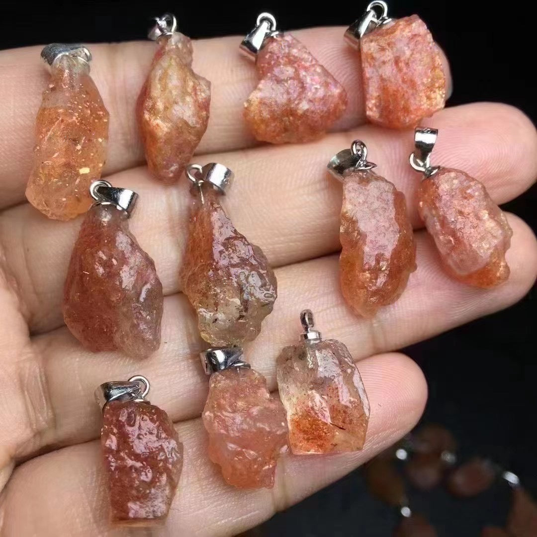 Sun stone pendant silver 925