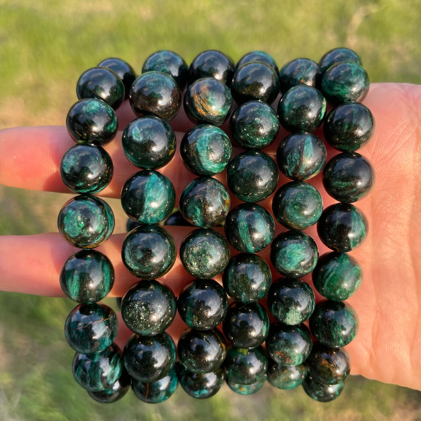 Emerald quartz bracelet