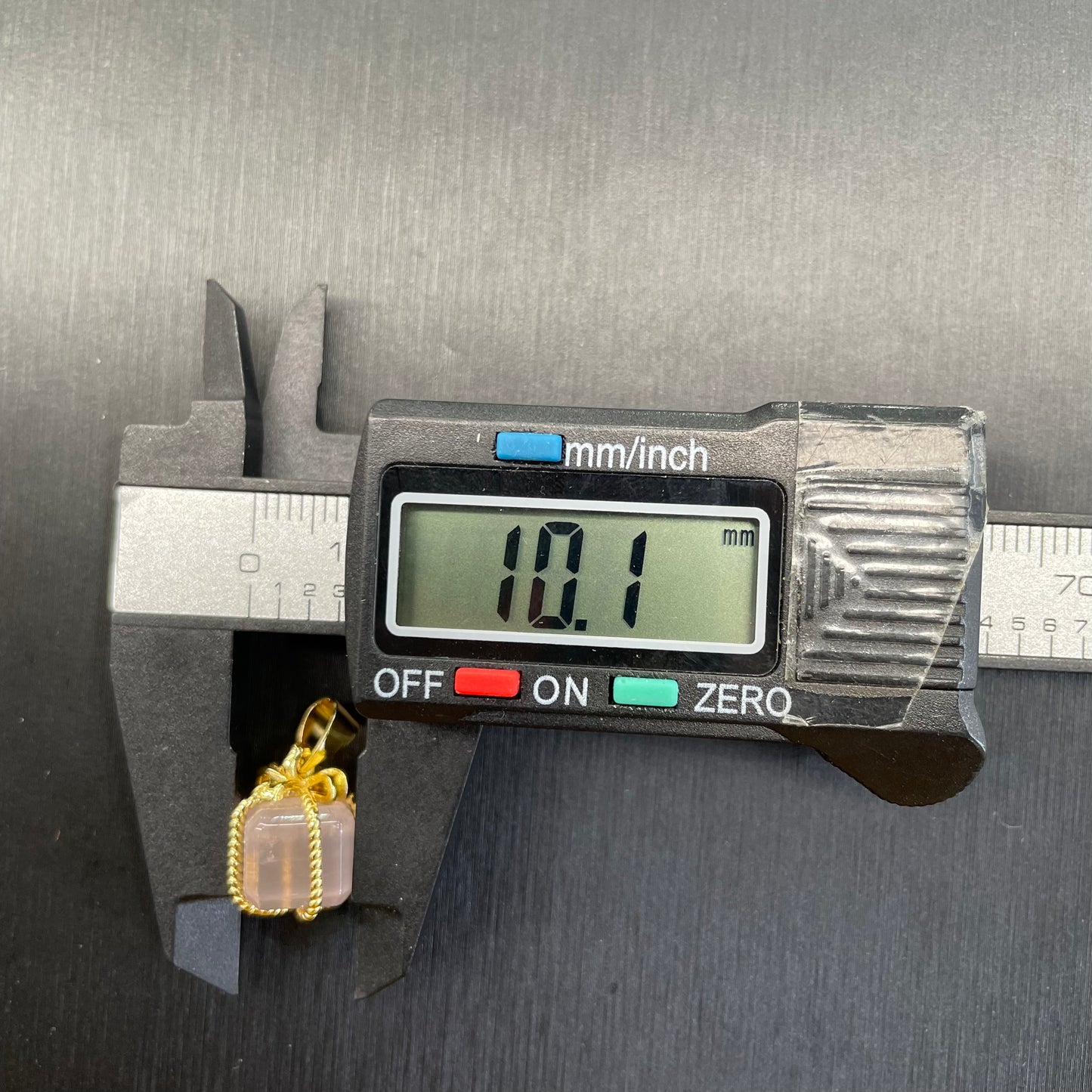 Rose quartz gift Bo’s pendant