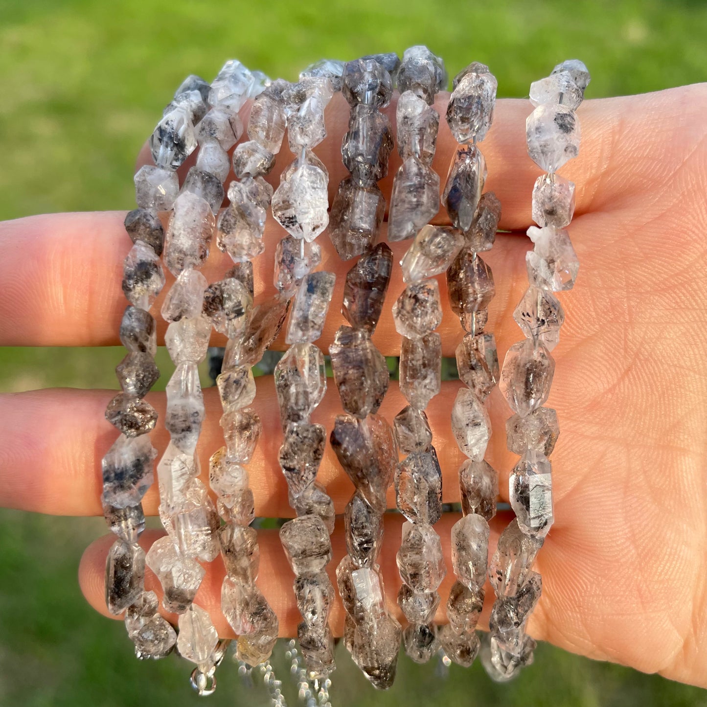Herkimer diamond bracelet