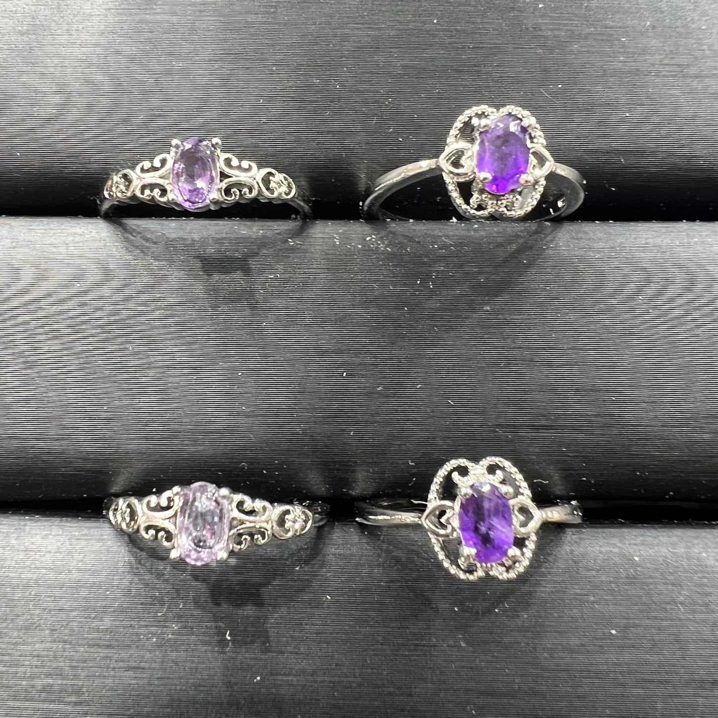 Amethyst ring copper