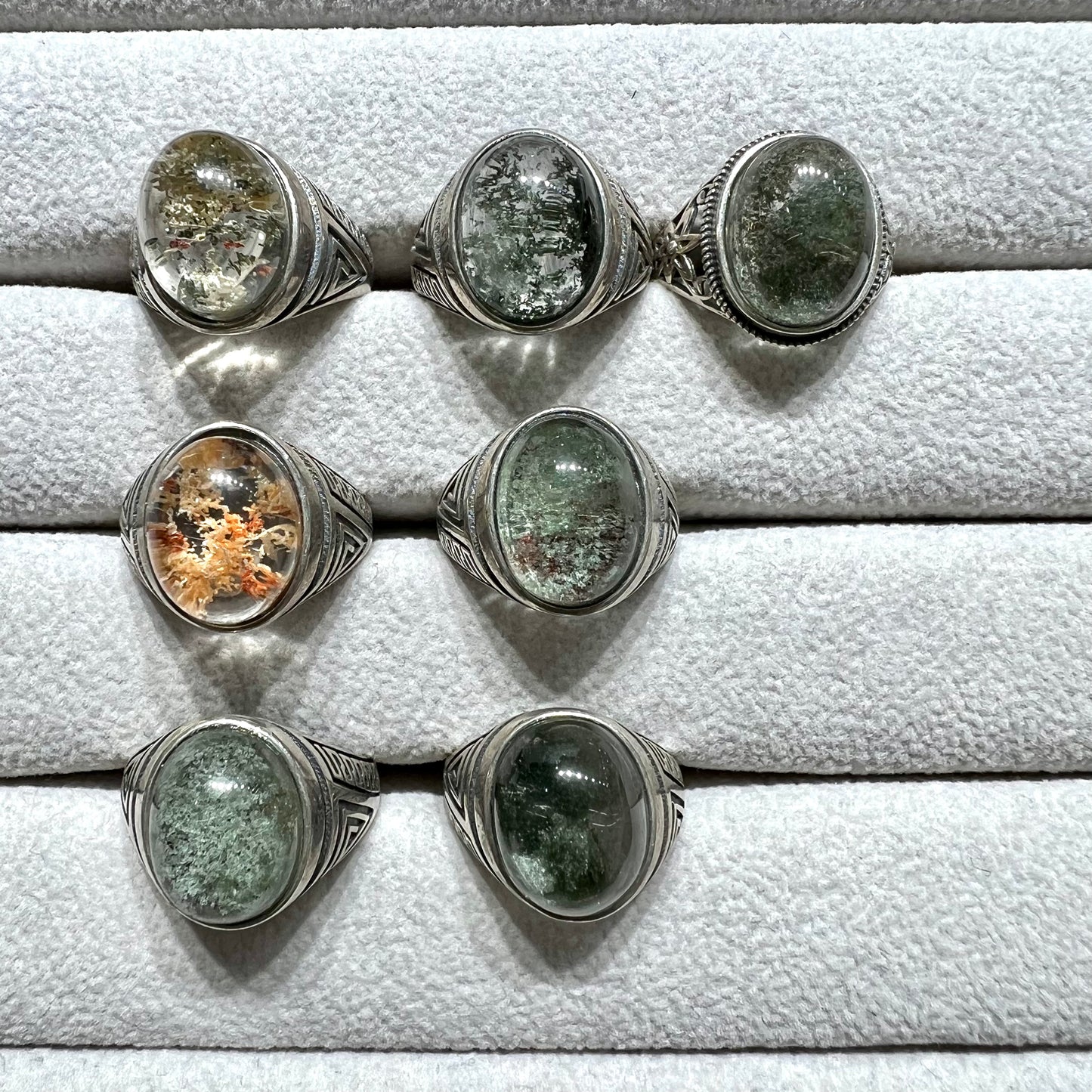 Garden quartz ring silver