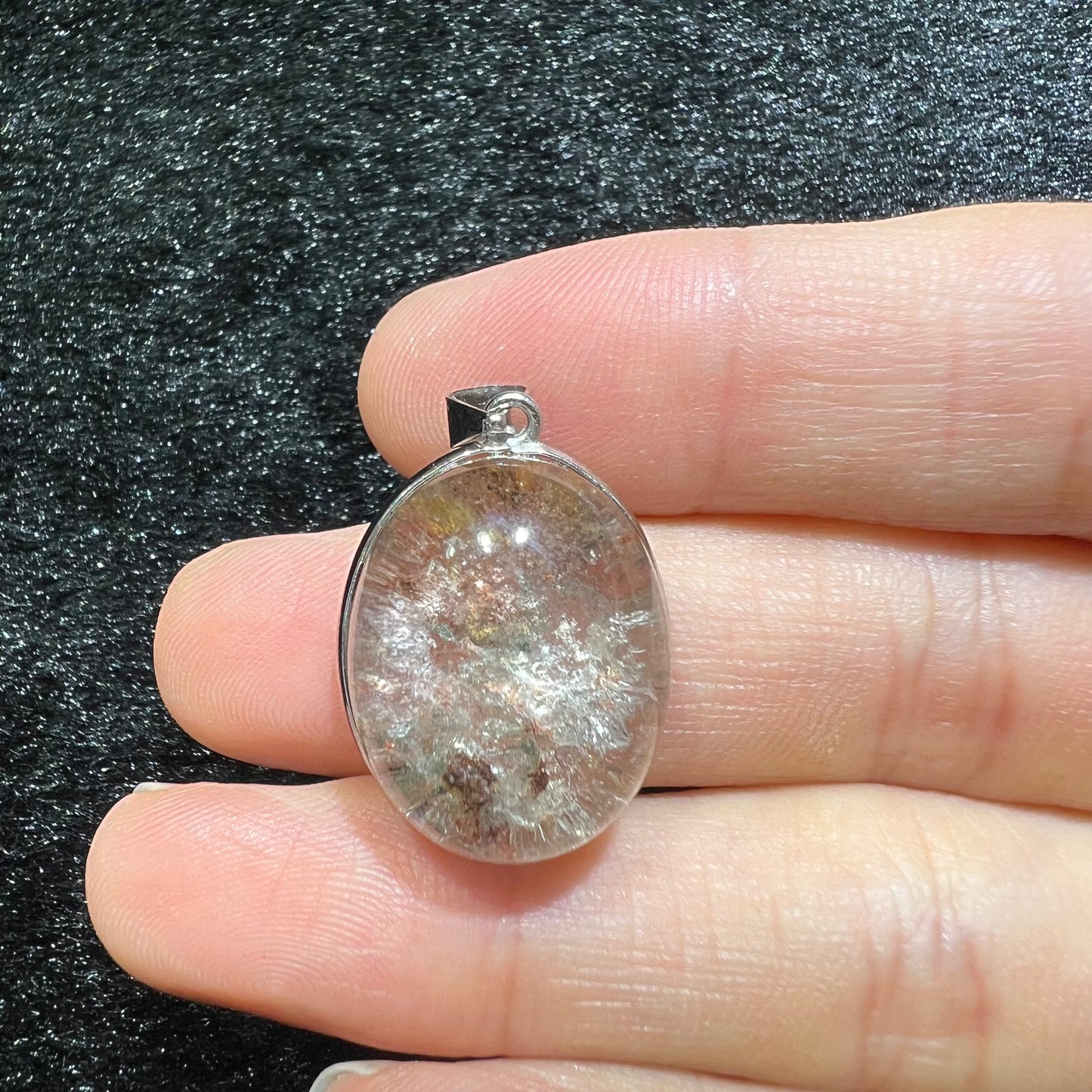 Garden quartz pendant silver 925
