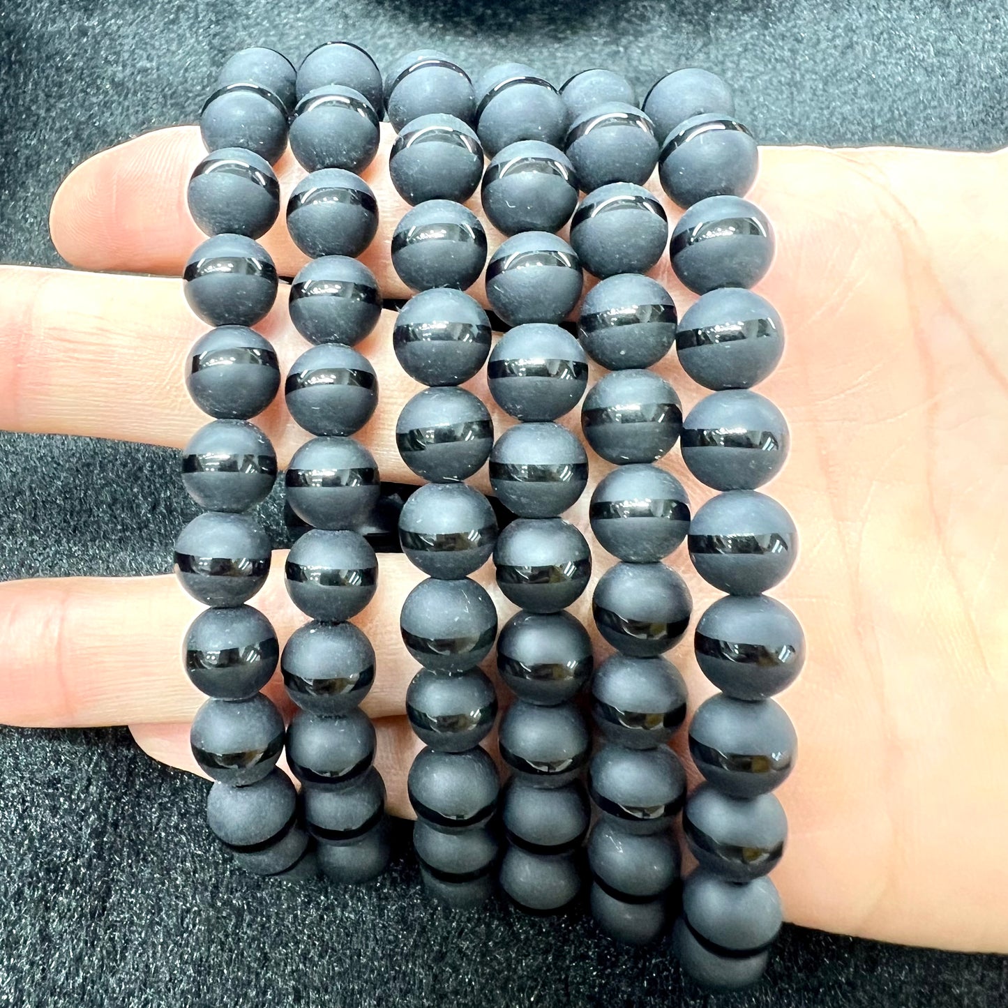 Black obsidian bracelet
