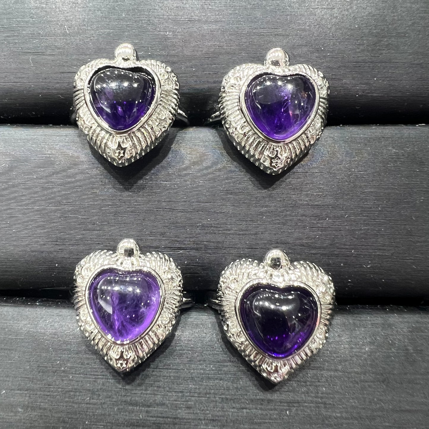 Amethyst ring copper