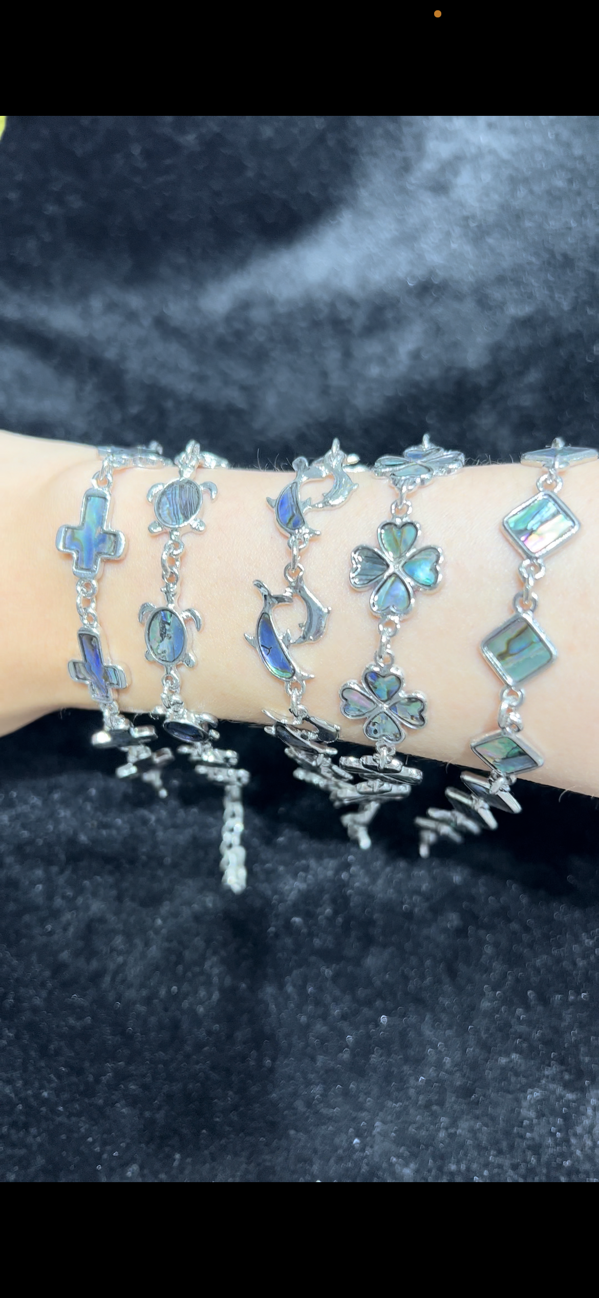 Abalone shell bracelet