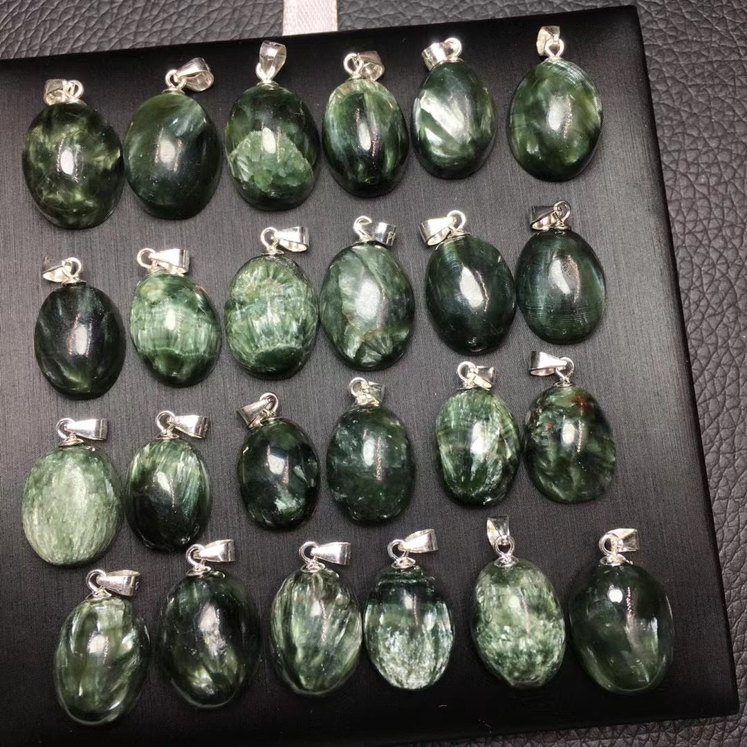 Seraphinite pendant silver 925