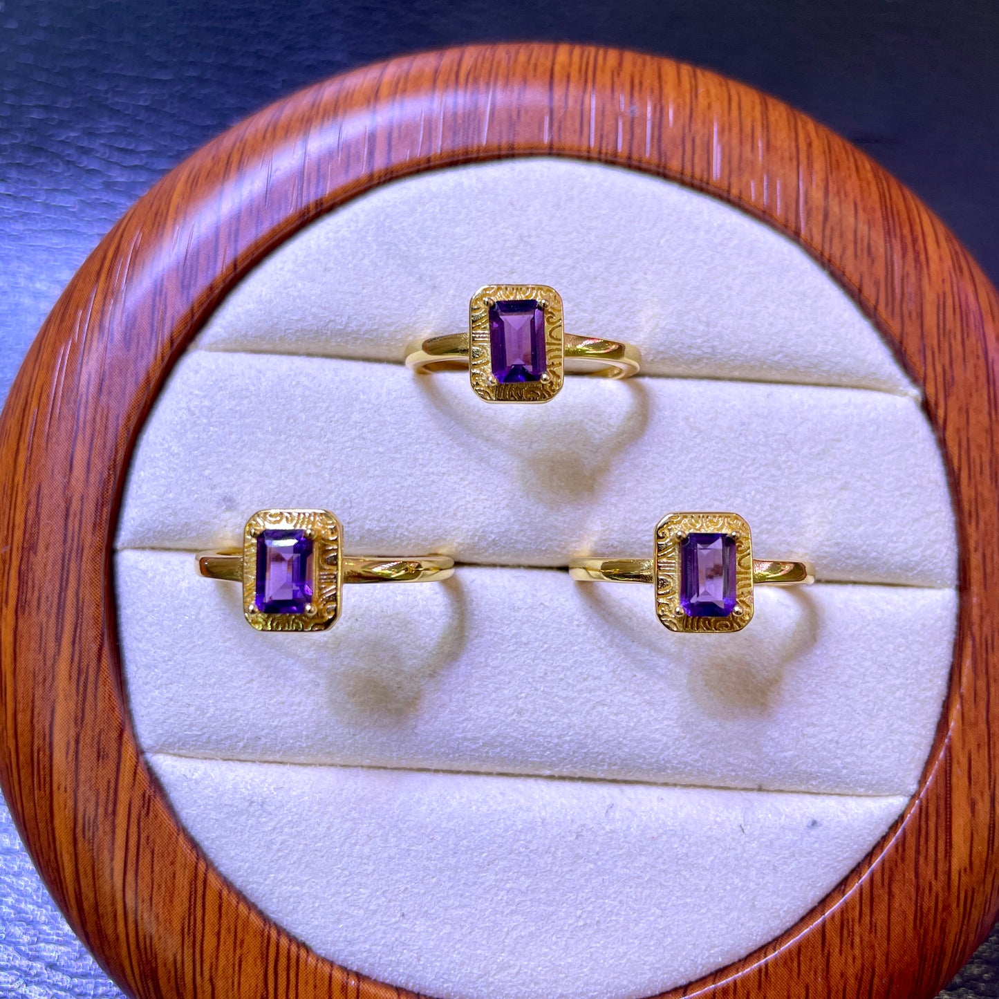 Amethyst ring silver 925