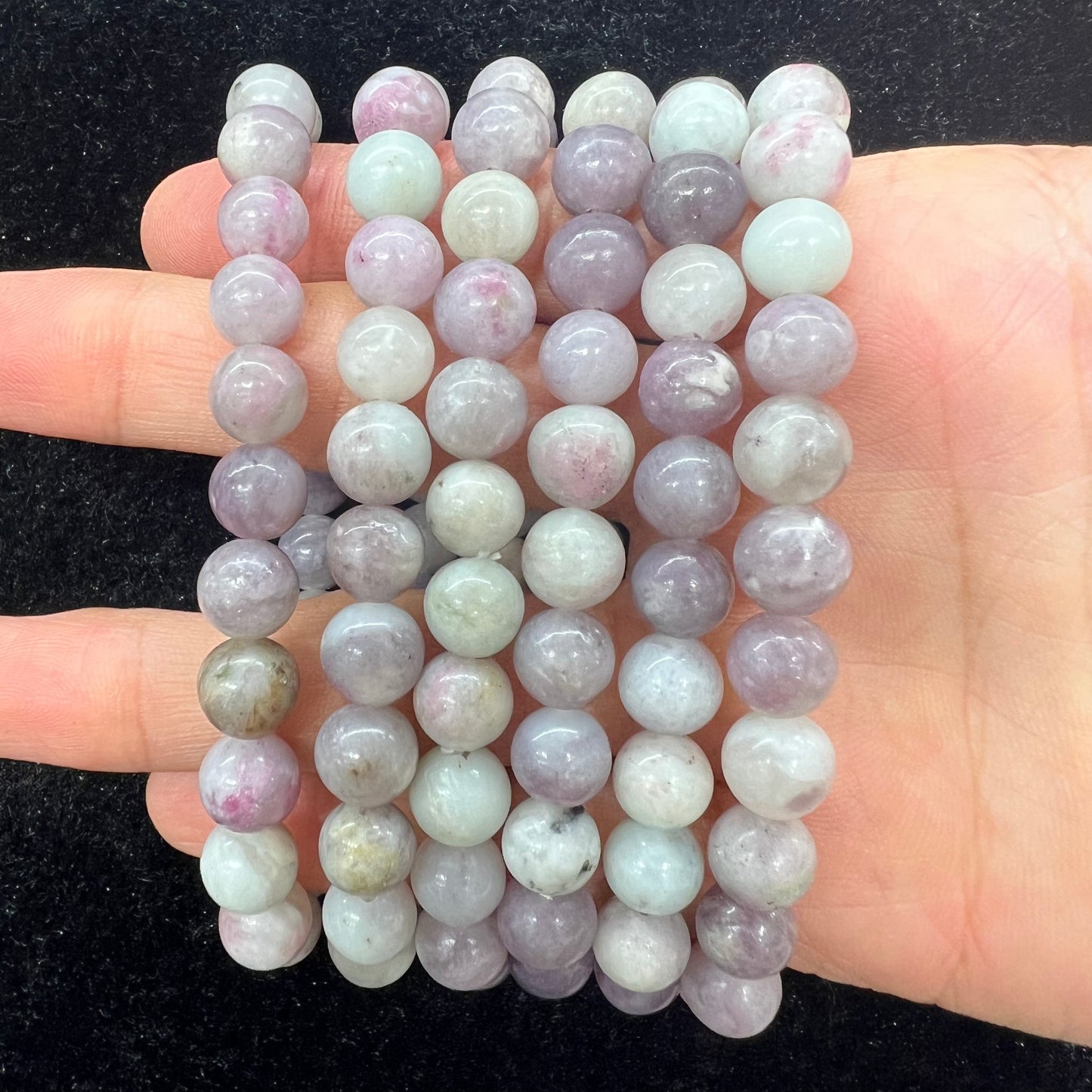 Pink tourmaline bracelet