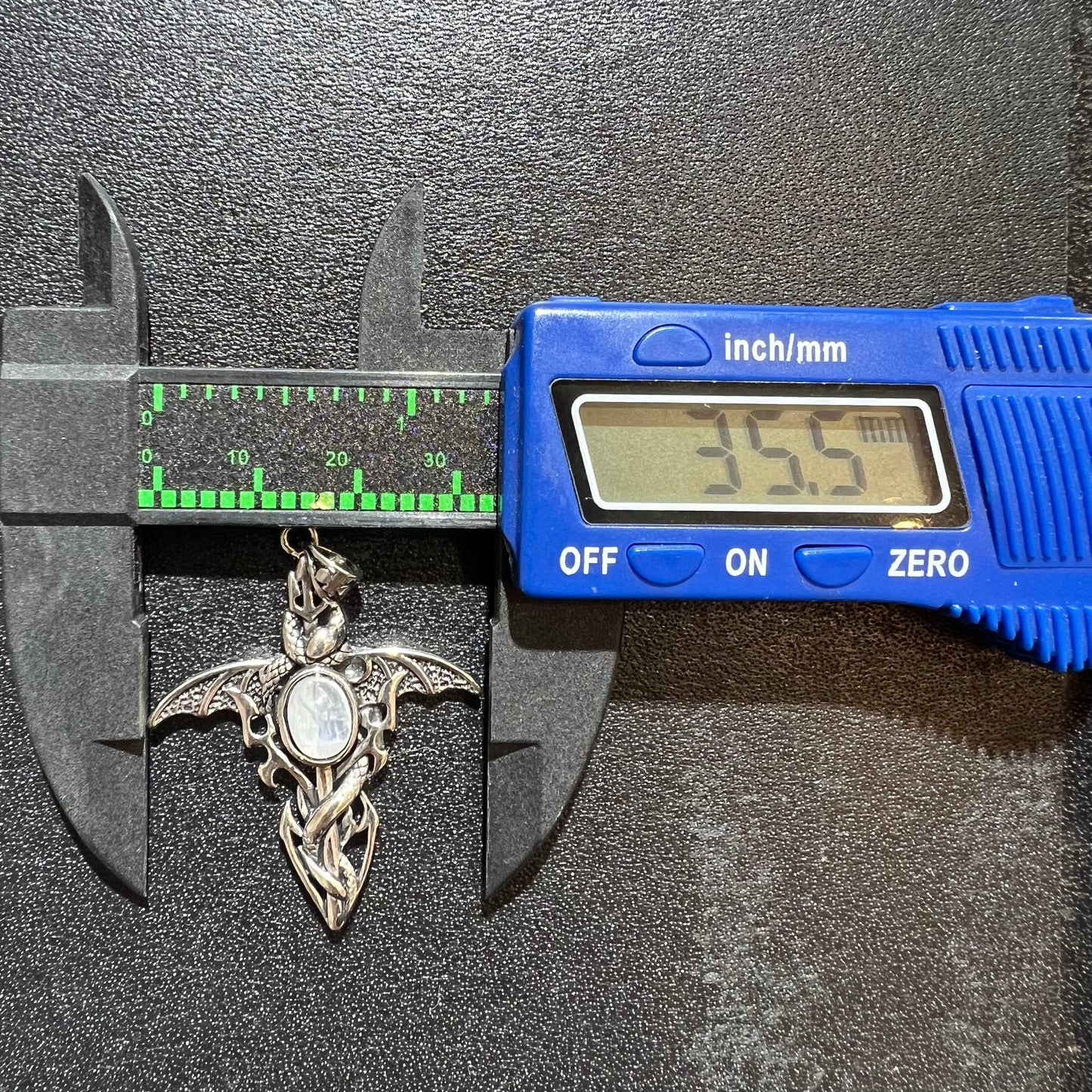 Rainbow moon stone pendant