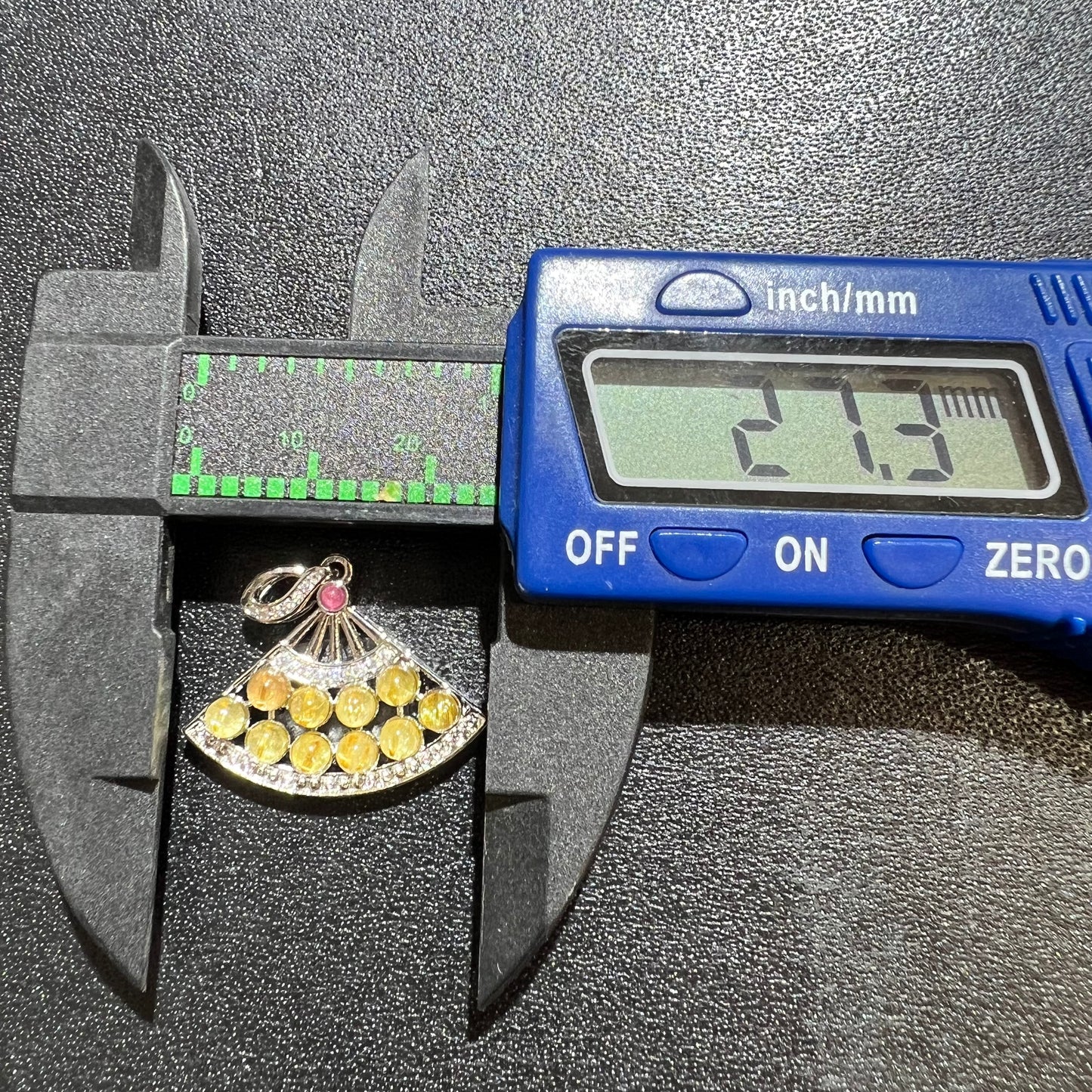 Golden rutile pendant