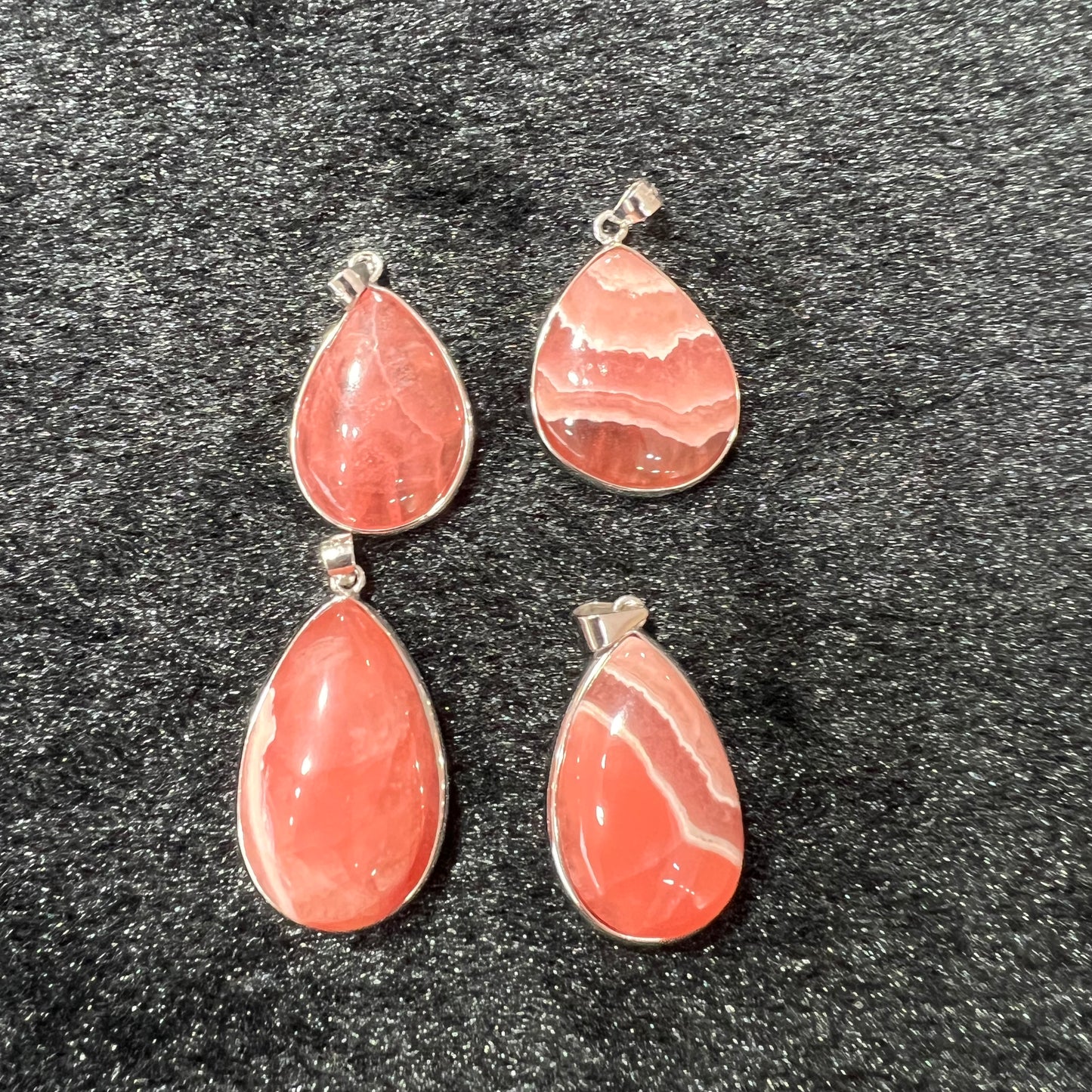 Rhodochrosite pendant silver 925