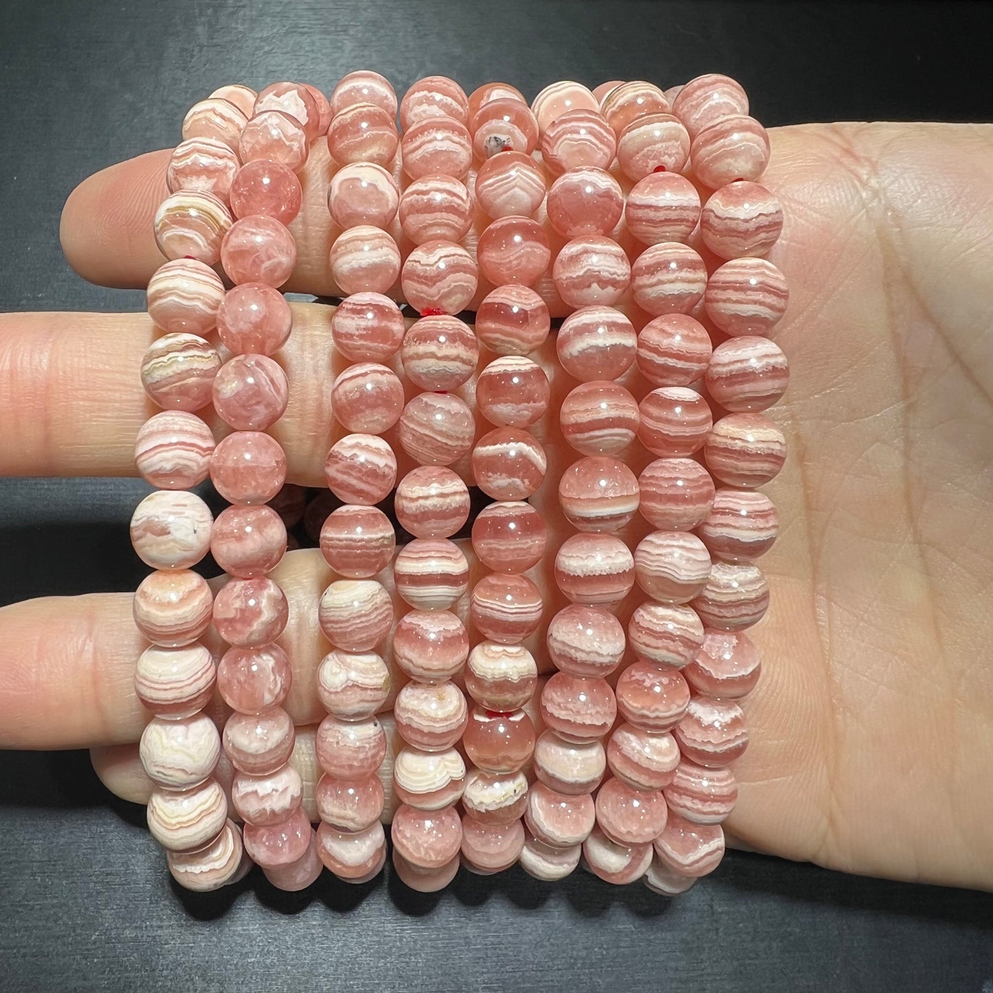 Rhodochrosite bracelet