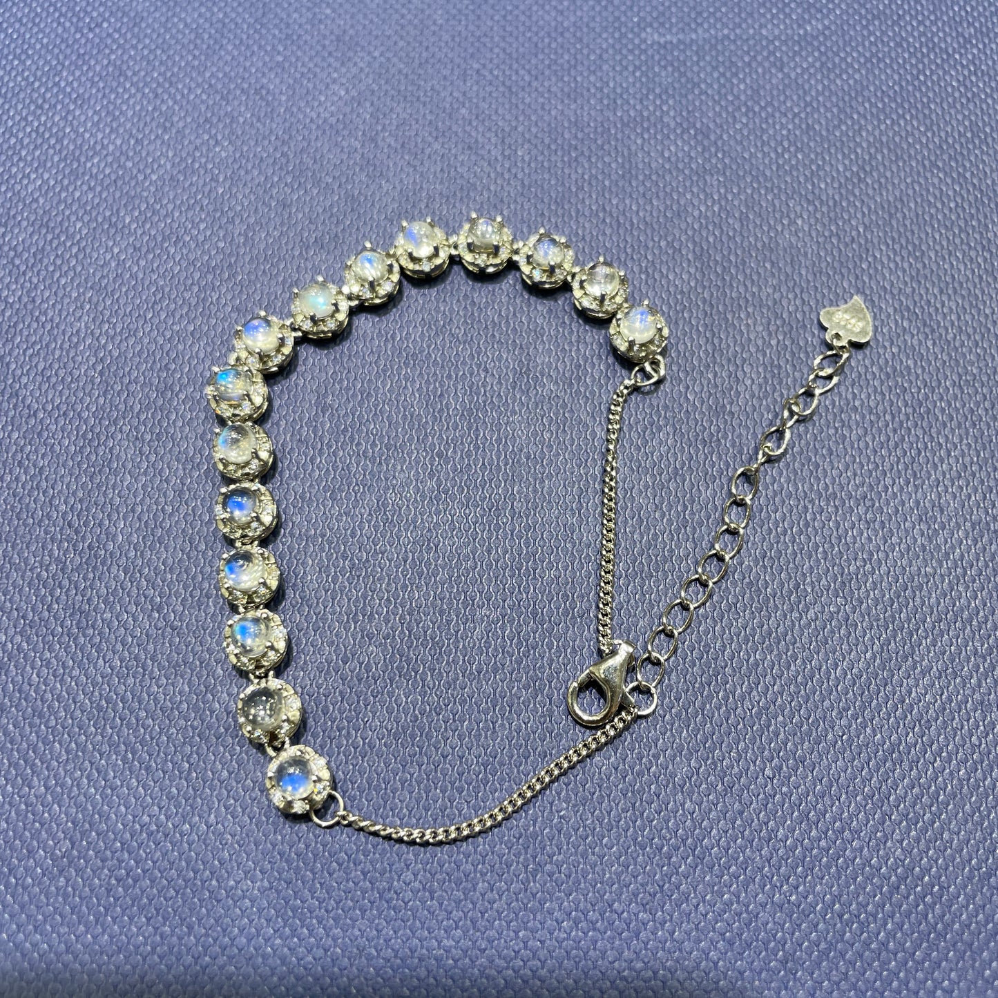 Moon stone bracelet silver 925