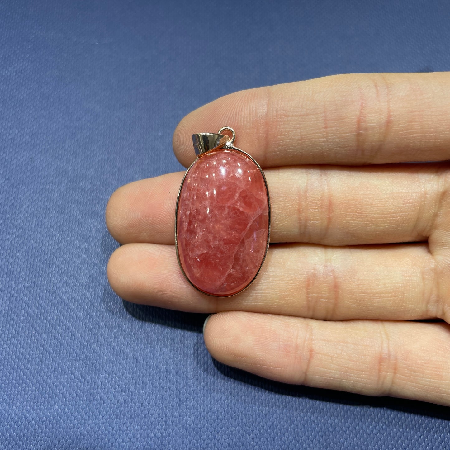 Rhodochrosite pendant silver 925