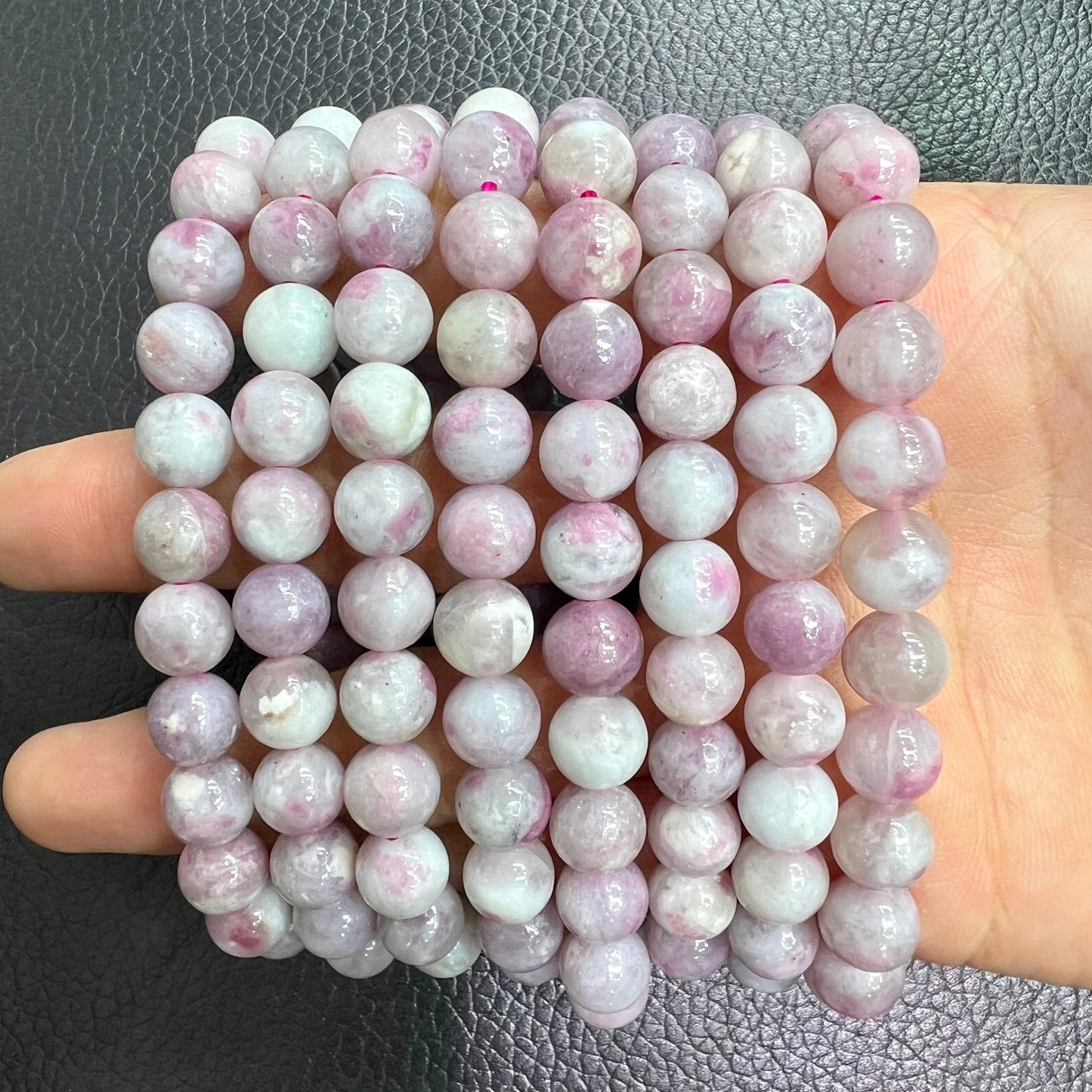 Pink tourmaline bracelet