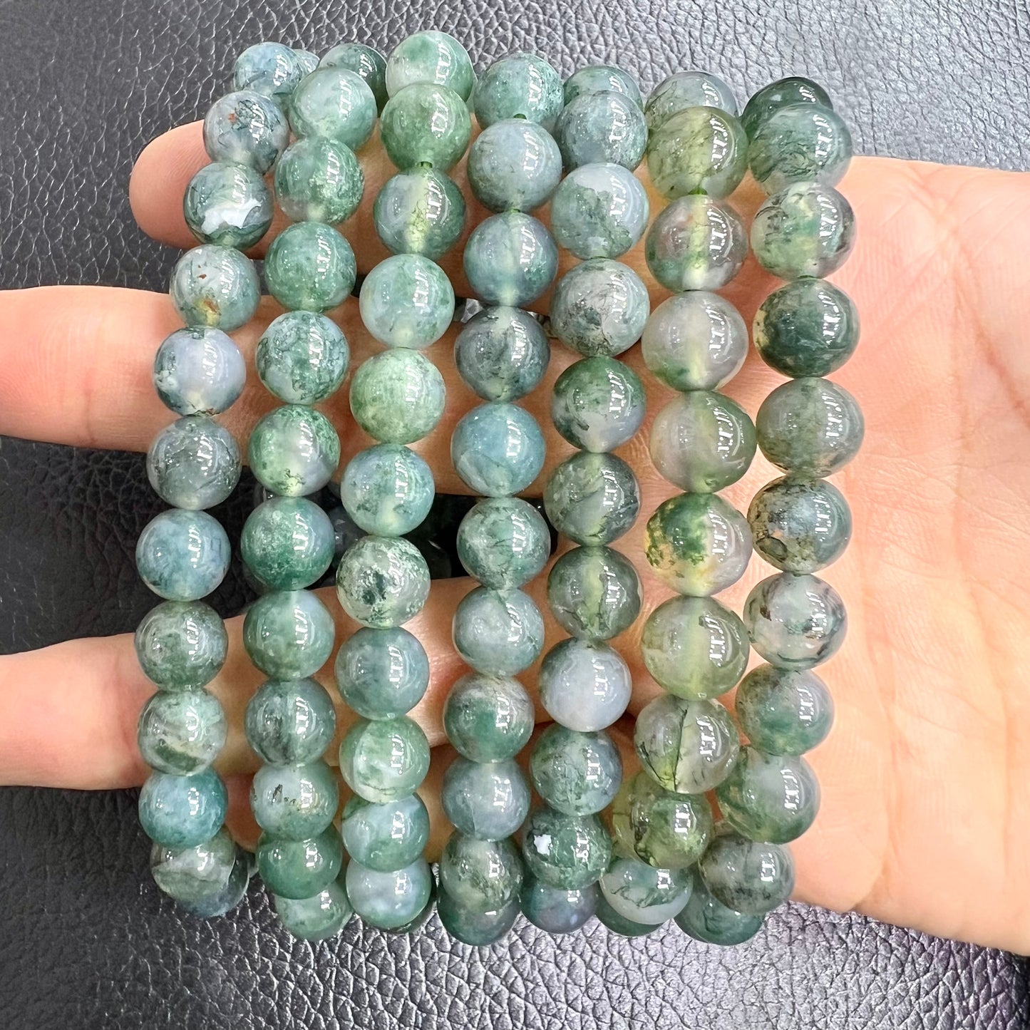 Moss agate bracelet