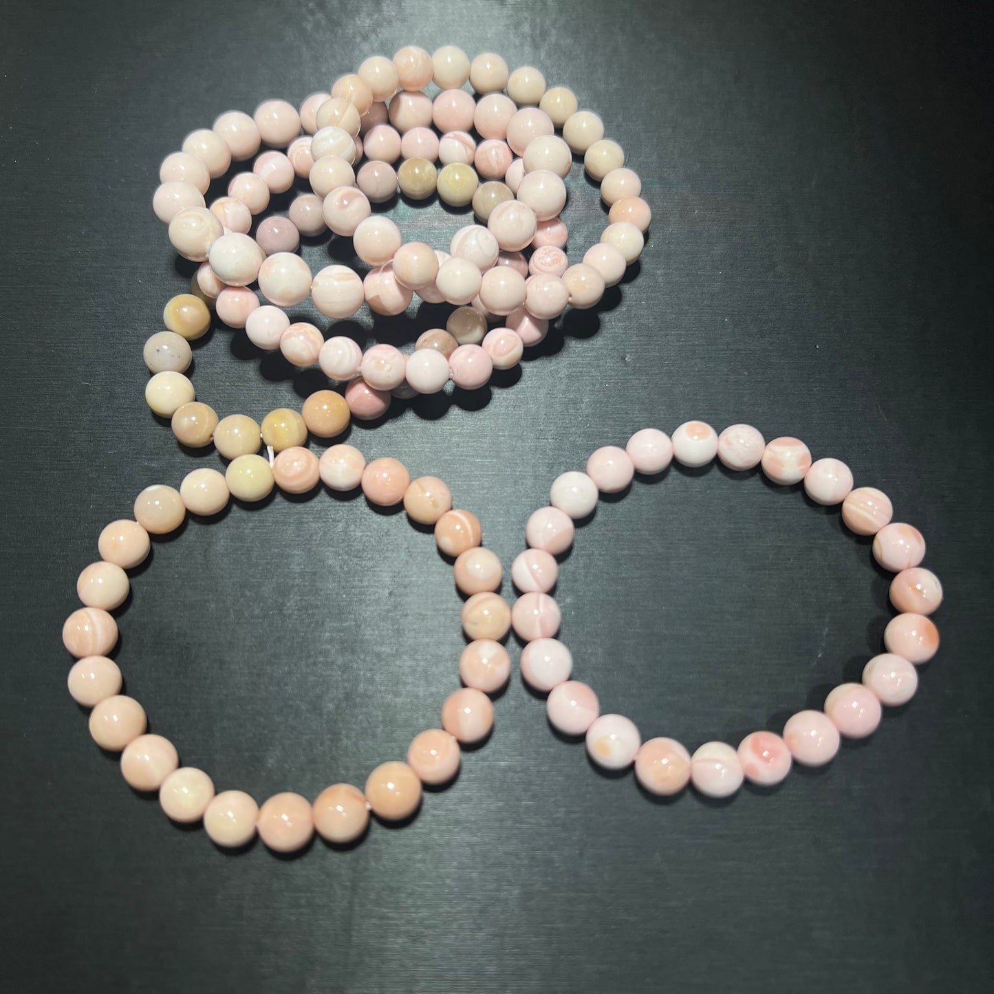 Pink opal bracelet