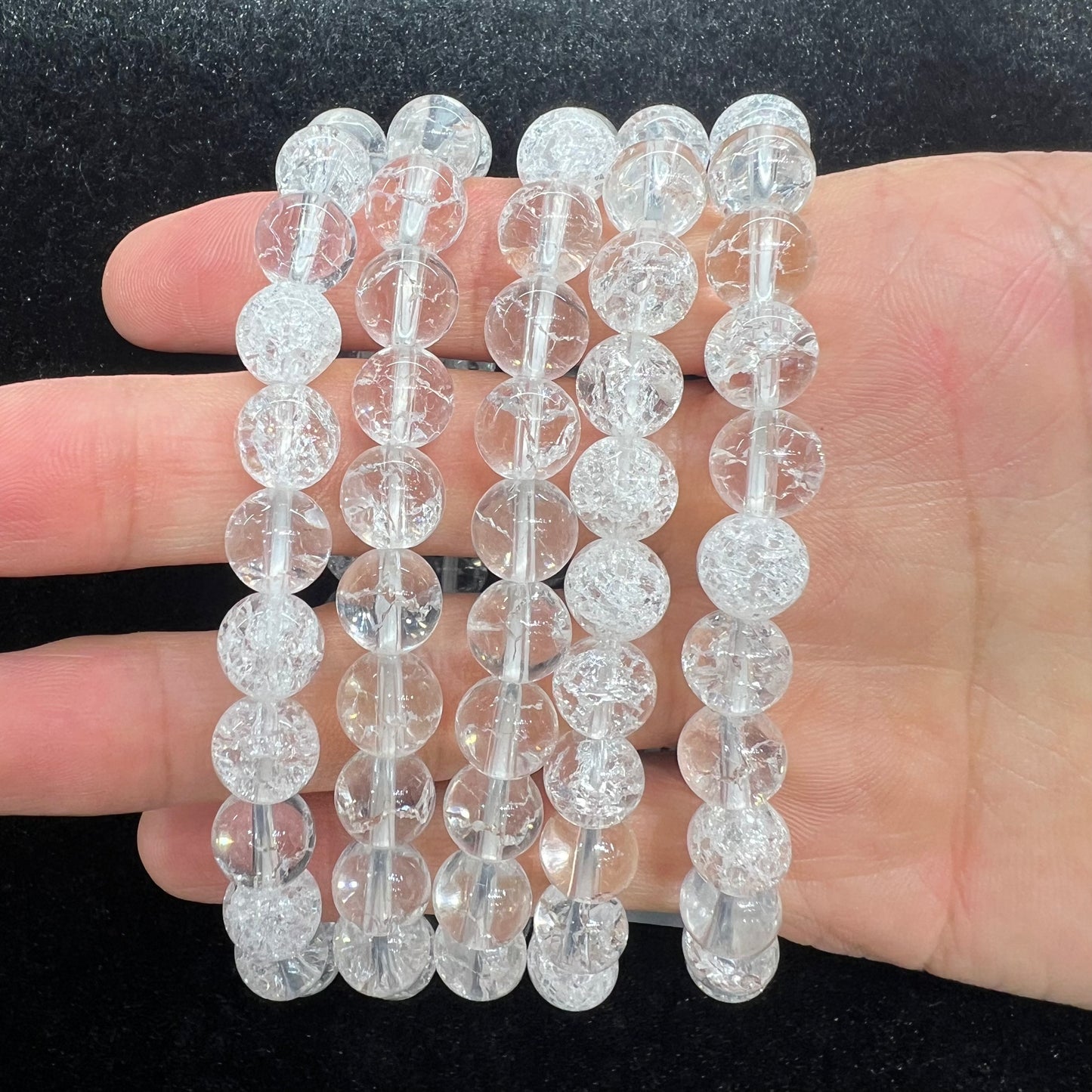 Crack quartz bracelet