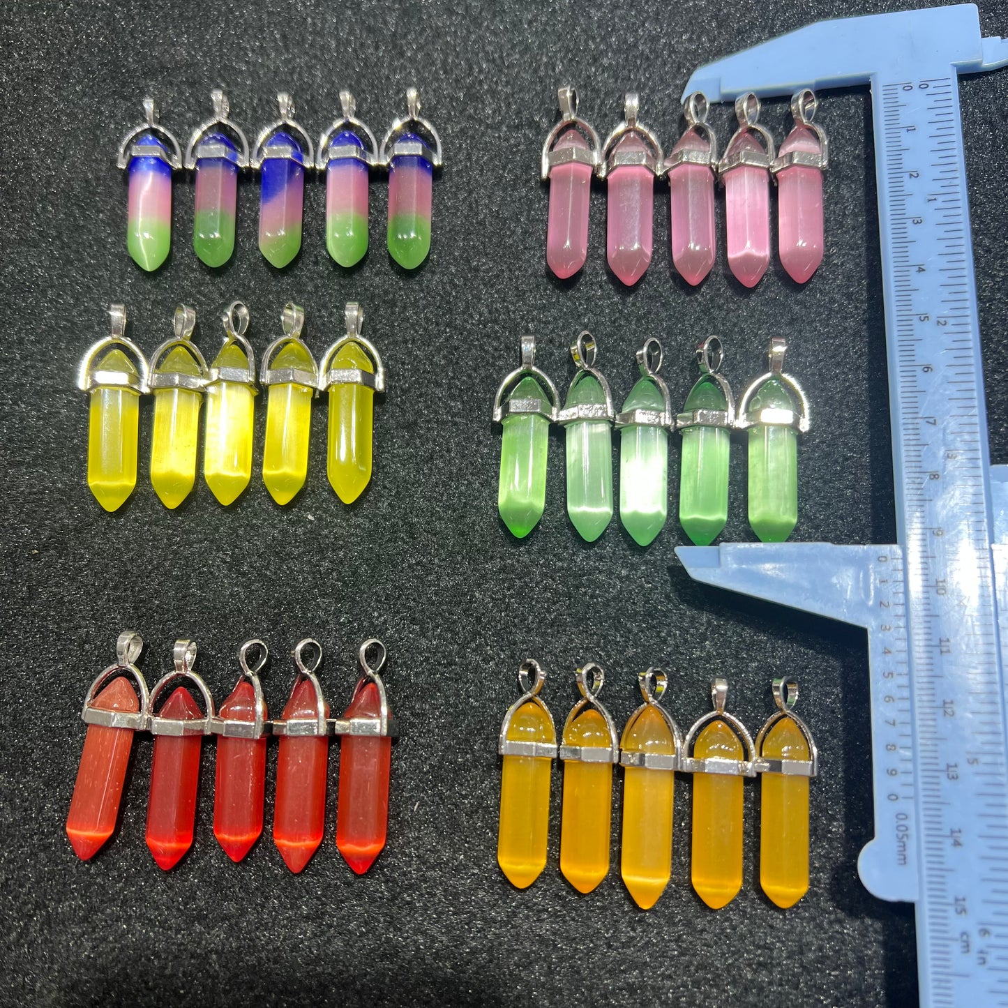 Cat eye Double point pendant