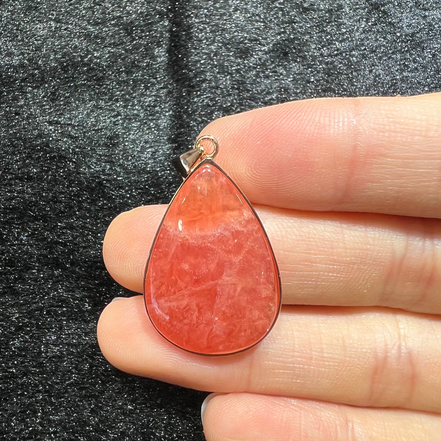 Rhodochrosite pendant silver 925