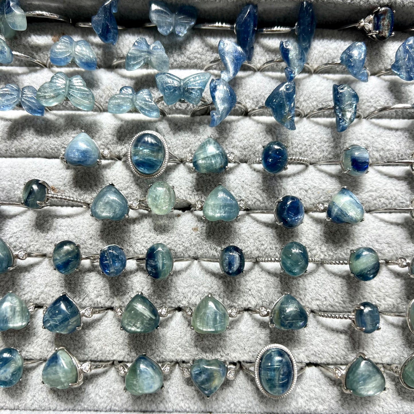 Kayanite ring silver