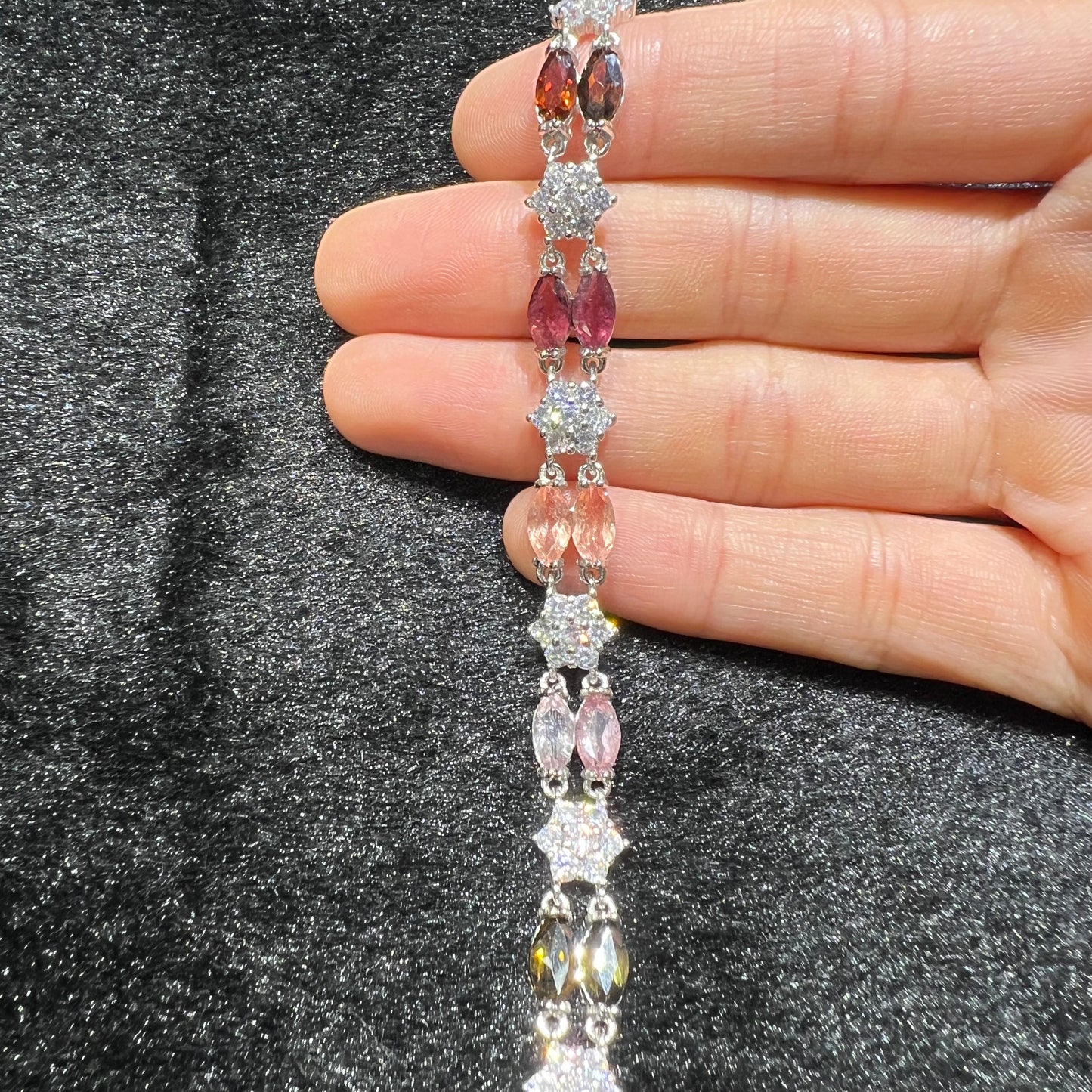 Tourmaline bracelet silver 925
