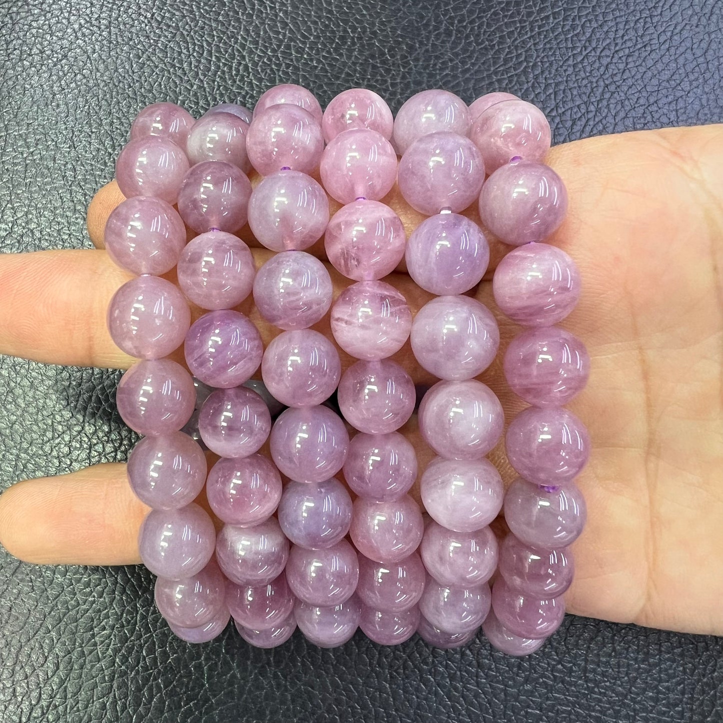 Purple rose quartz bracelet