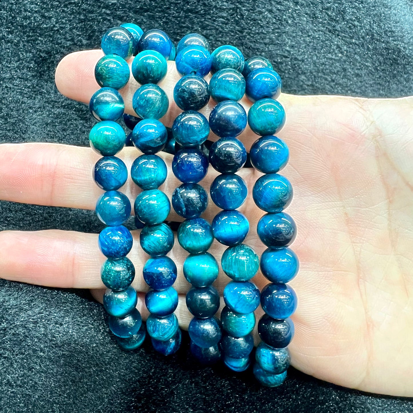 Colored tiger eye bracelet