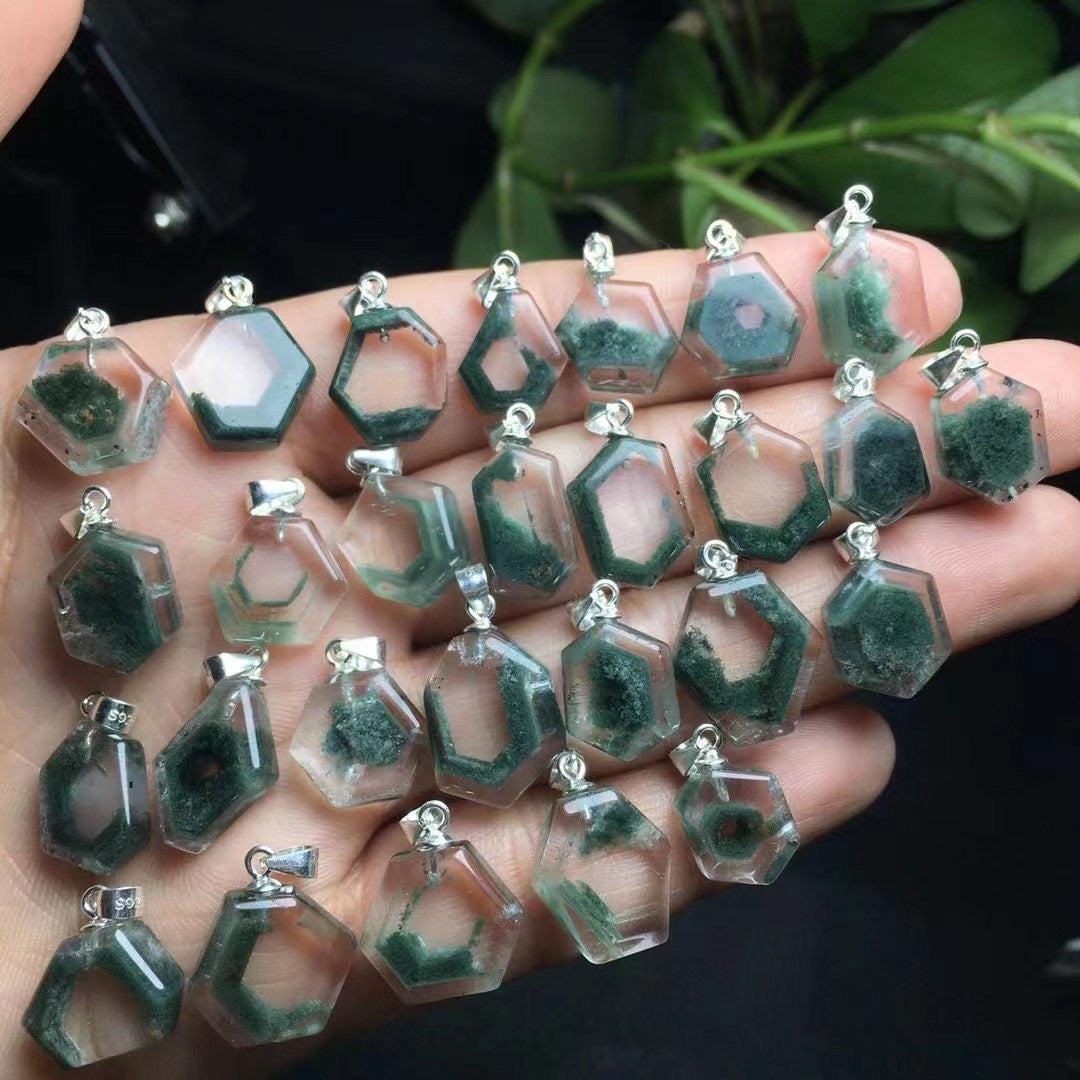 Garden quartz pendant silver 925