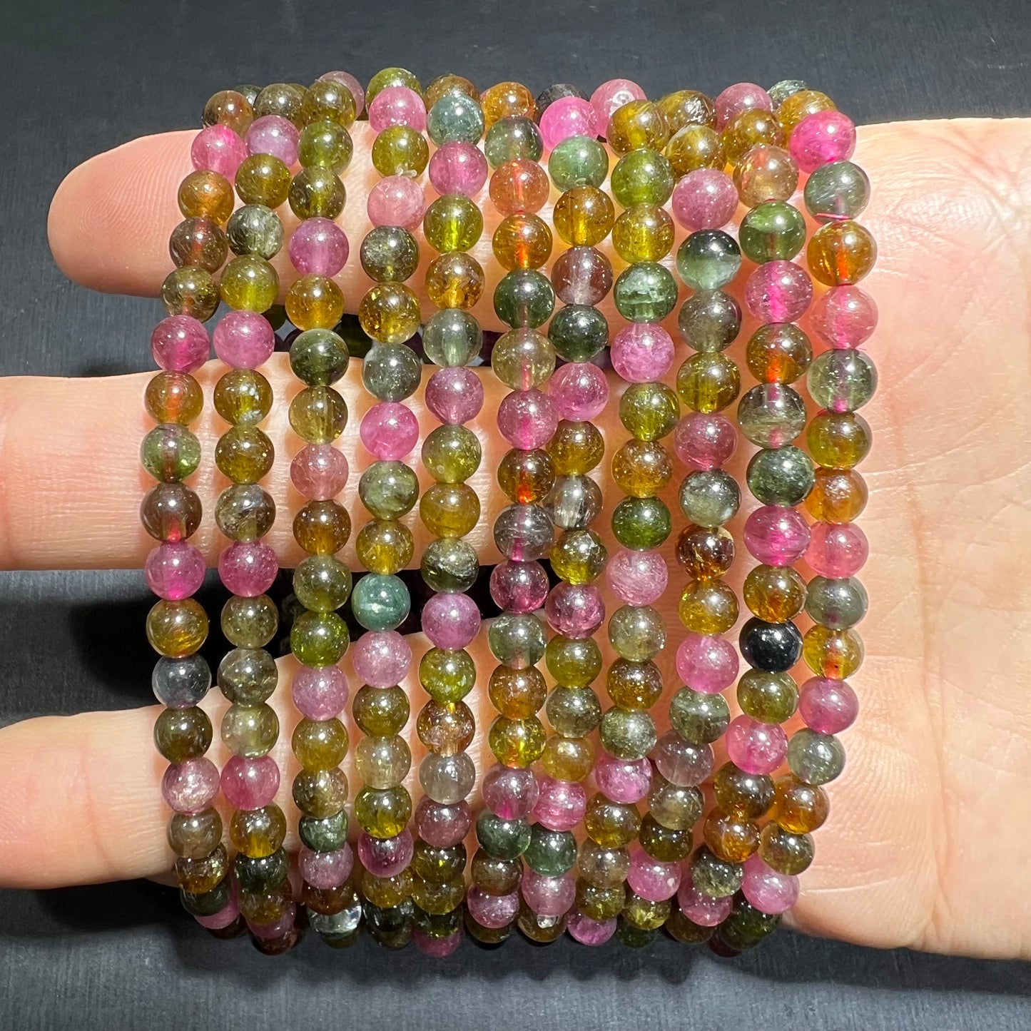 Watermelon tourmaline bracelet