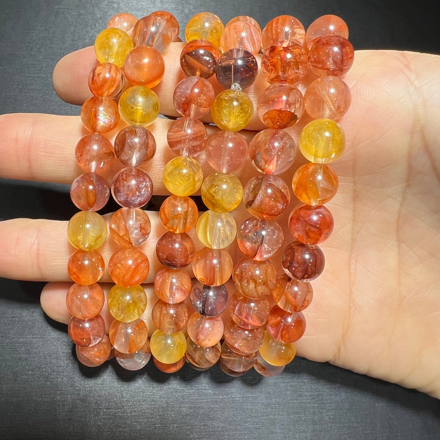 Fire quartz bracelet