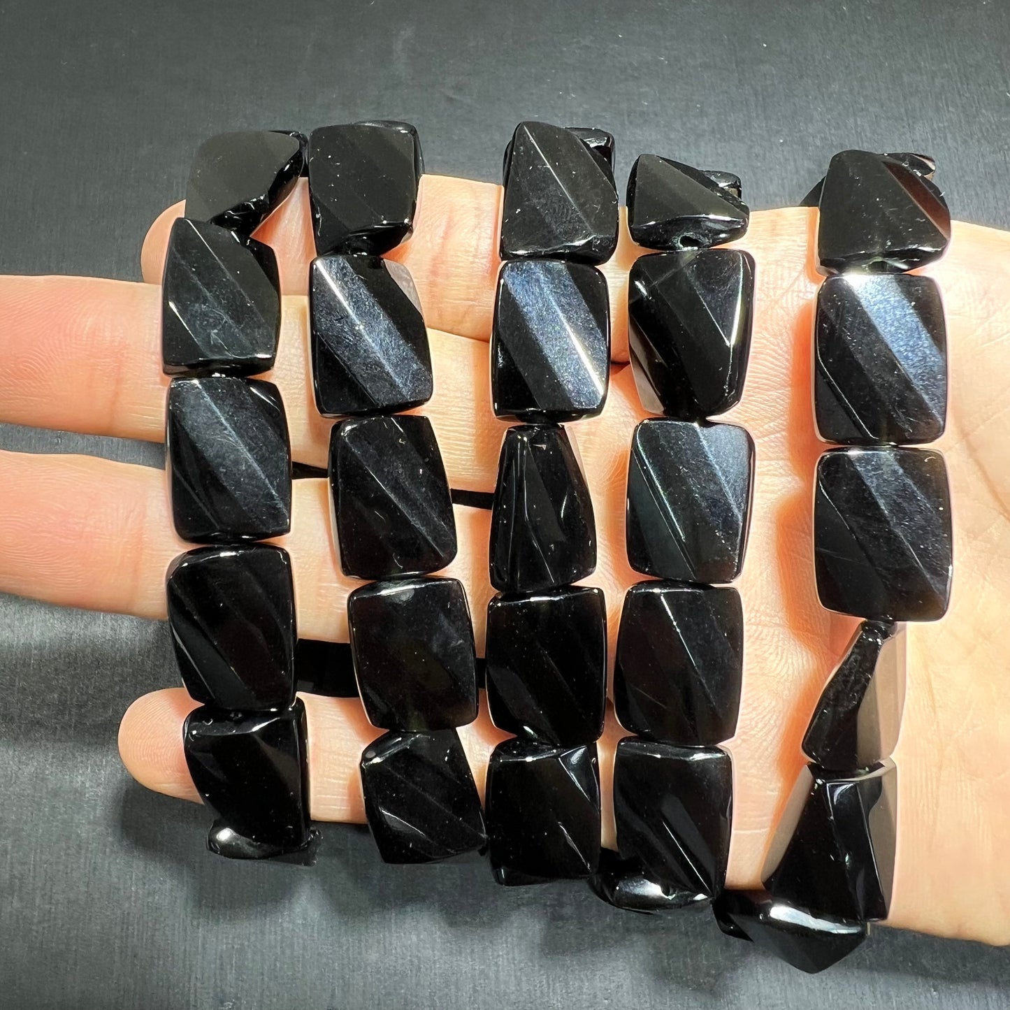 Black obsidian bracelet